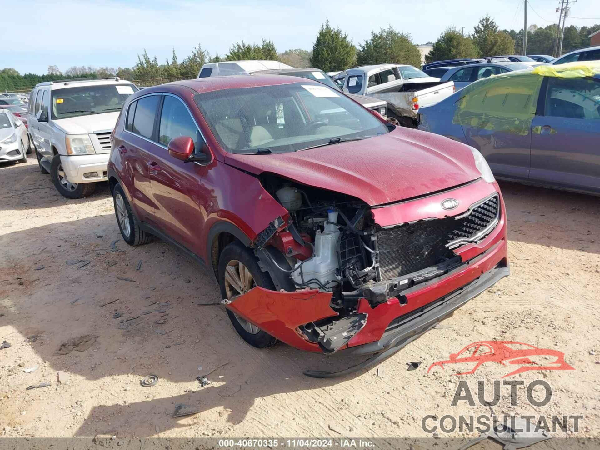 KIA SPORTAGE 2017 - KNDPM3AC7H7213396