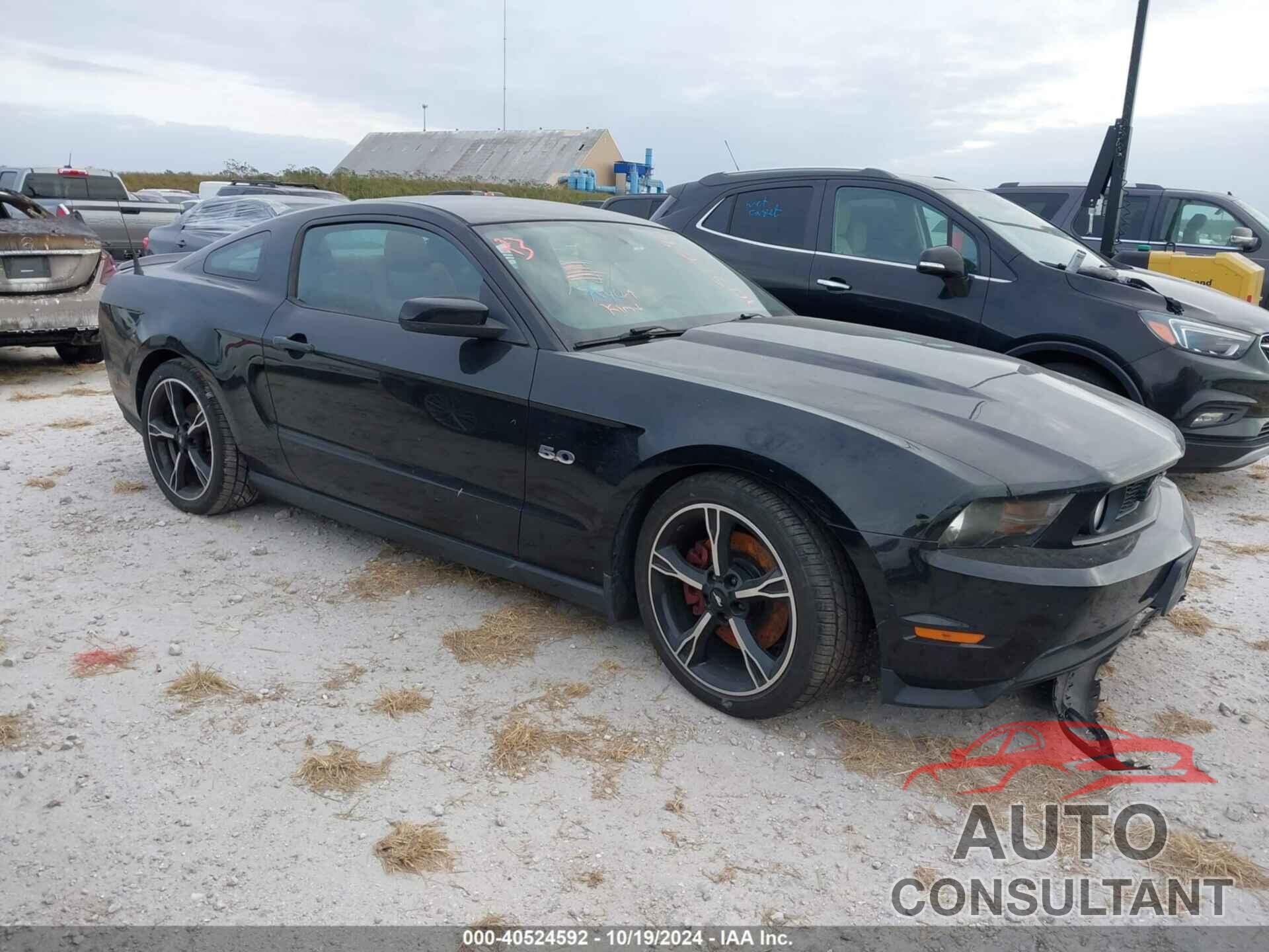 FORD MUSTANG 2012 - 1ZVBP8CF9C5229297