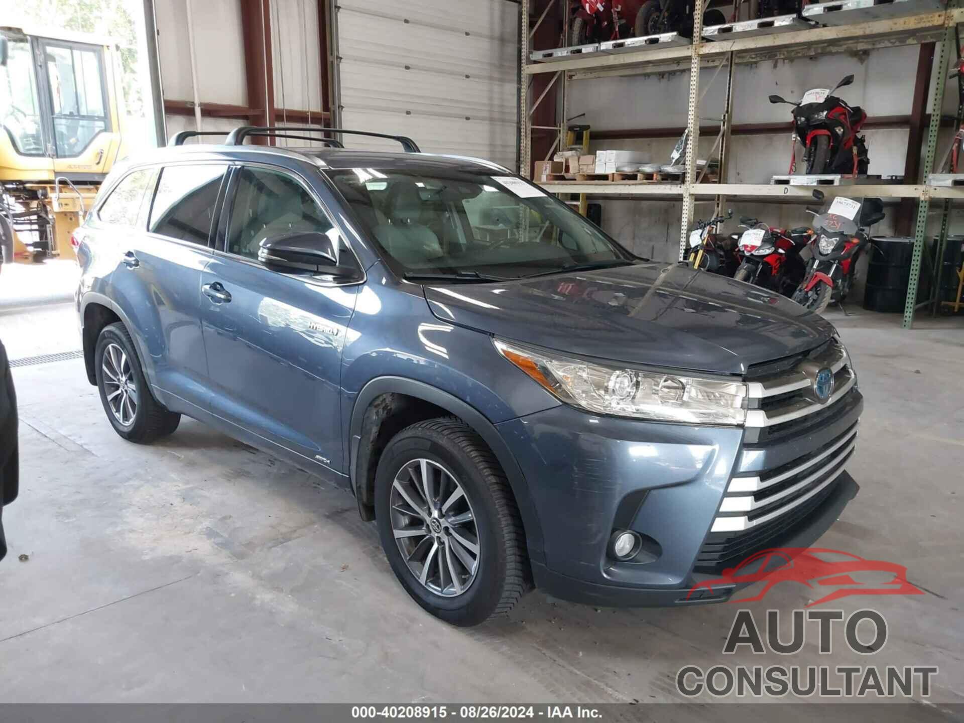 TOYOTA HIGHLANDER HYBRID 2017 - 5TDJGRFH2HS024729