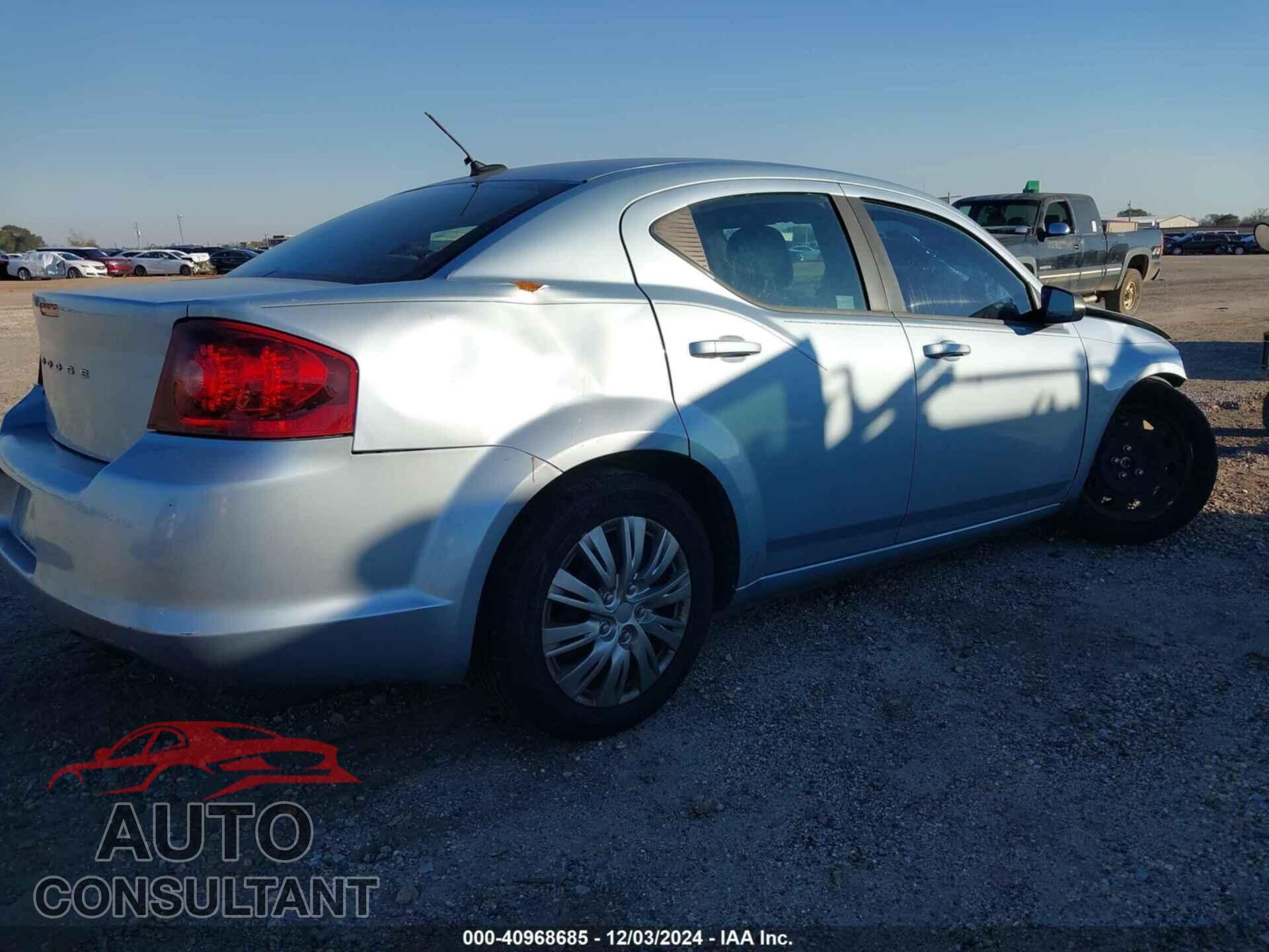 DODGE AVENGER 2013 - 1C3CDZAG7DN749182