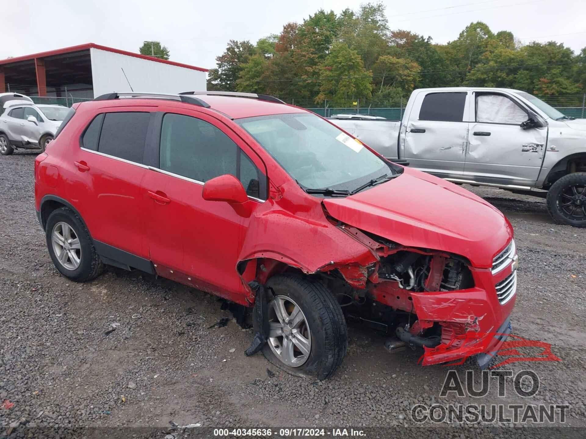 CHEVROLET TRAX 2016 - KL7CJPSB7GB609583