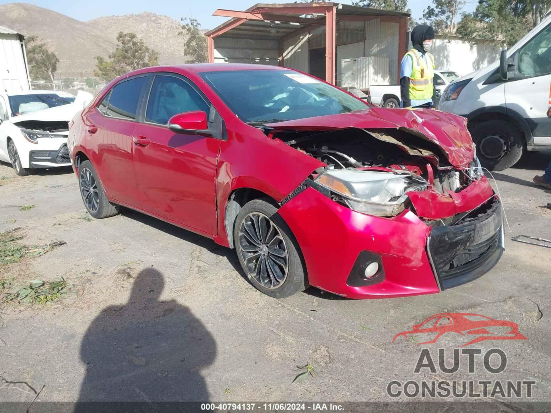 TOYOTA COROLLA 2016 - 5YFBURHE1GP412428