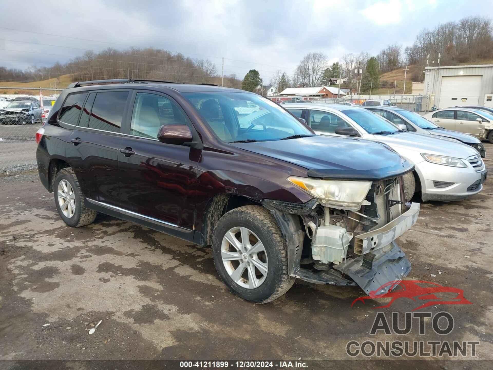 TOYOTA HIGHLANDER 2012 - 5TDBK3EH6CS163109