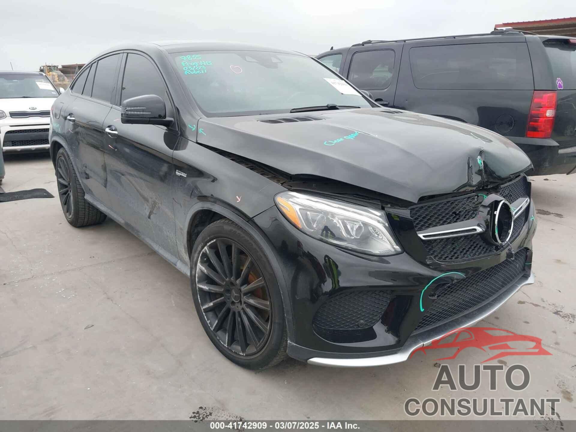 MERCEDES-BENZ AMG GLE 43 COUPE 2018 - 4JGED6EB2JA106139