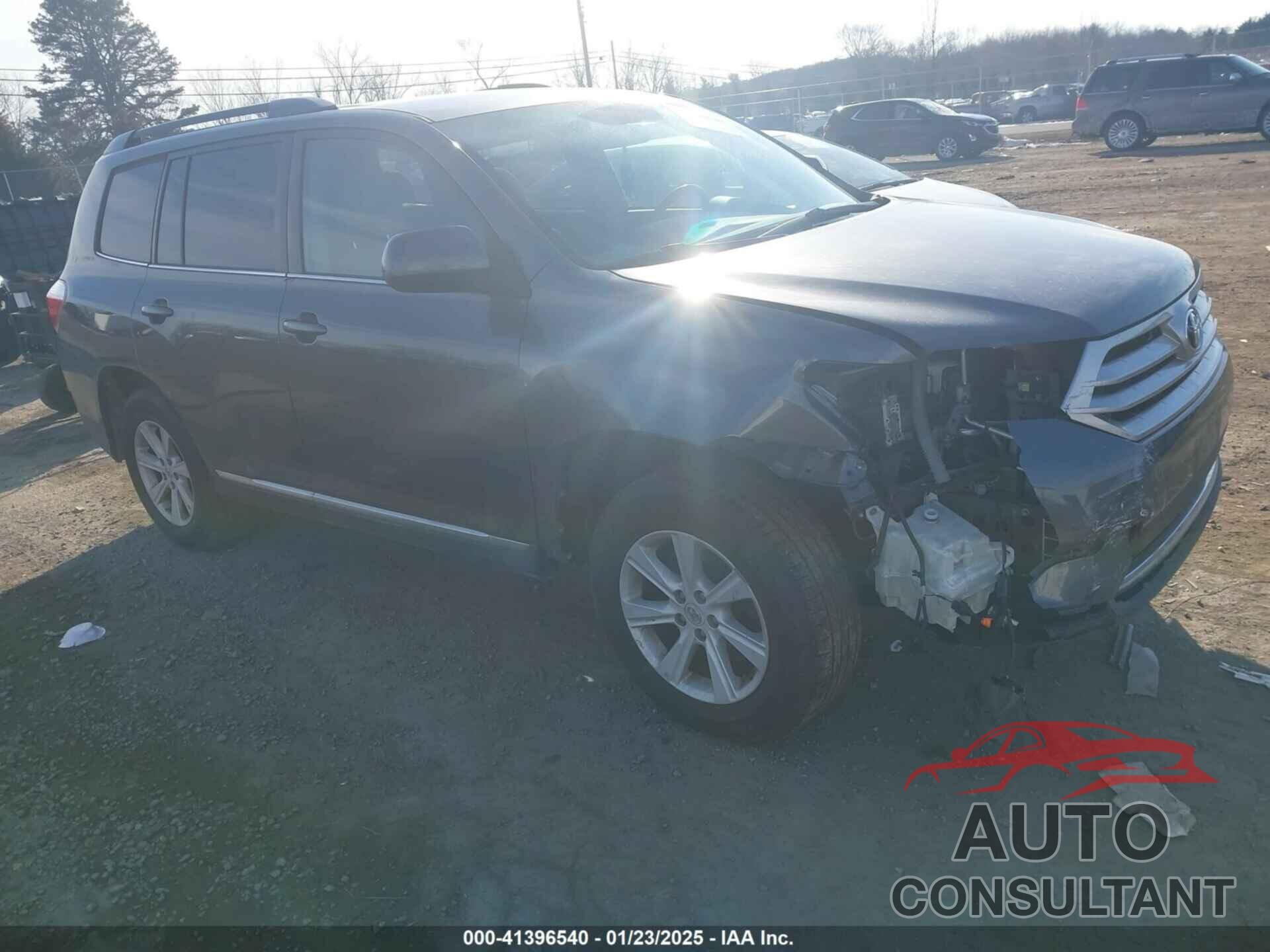 TOYOTA HIGHLANDER 2012 - 5TDZK3EH3CS070093