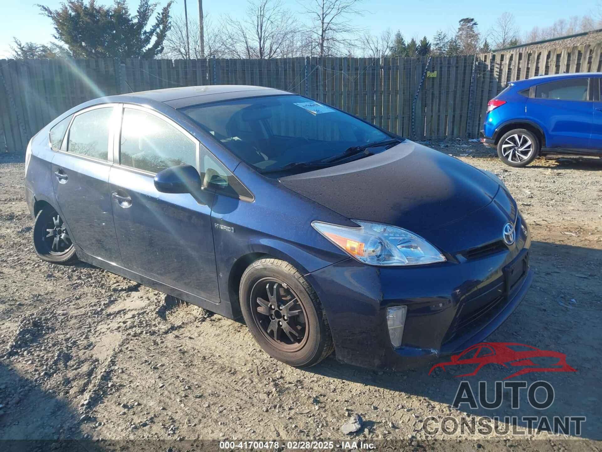 TOYOTA PRIUS 2012 - JTDKN3DU5C1556070
