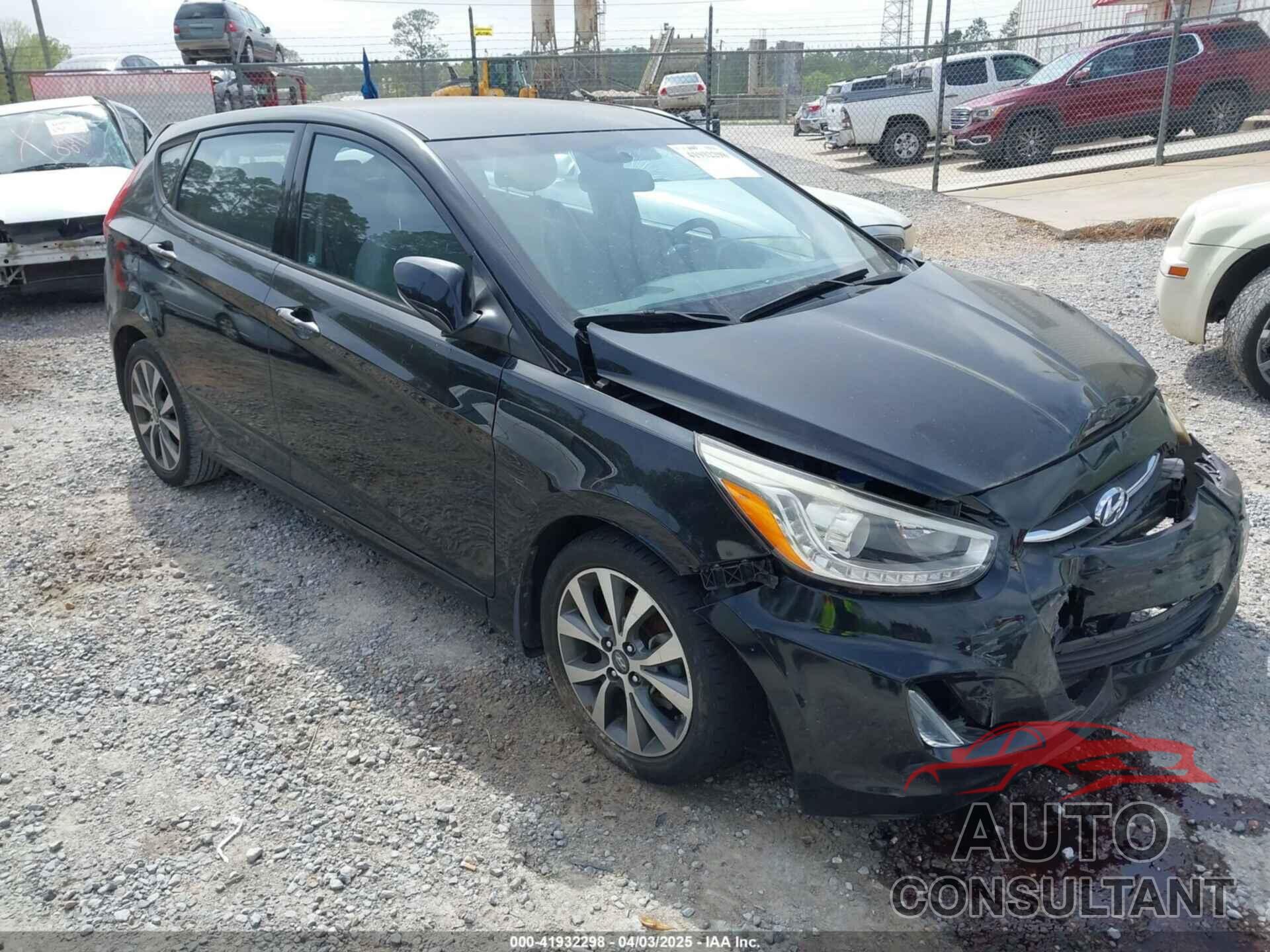 HYUNDAI ACCENT 2015 - KMHCU5AE5FU233054