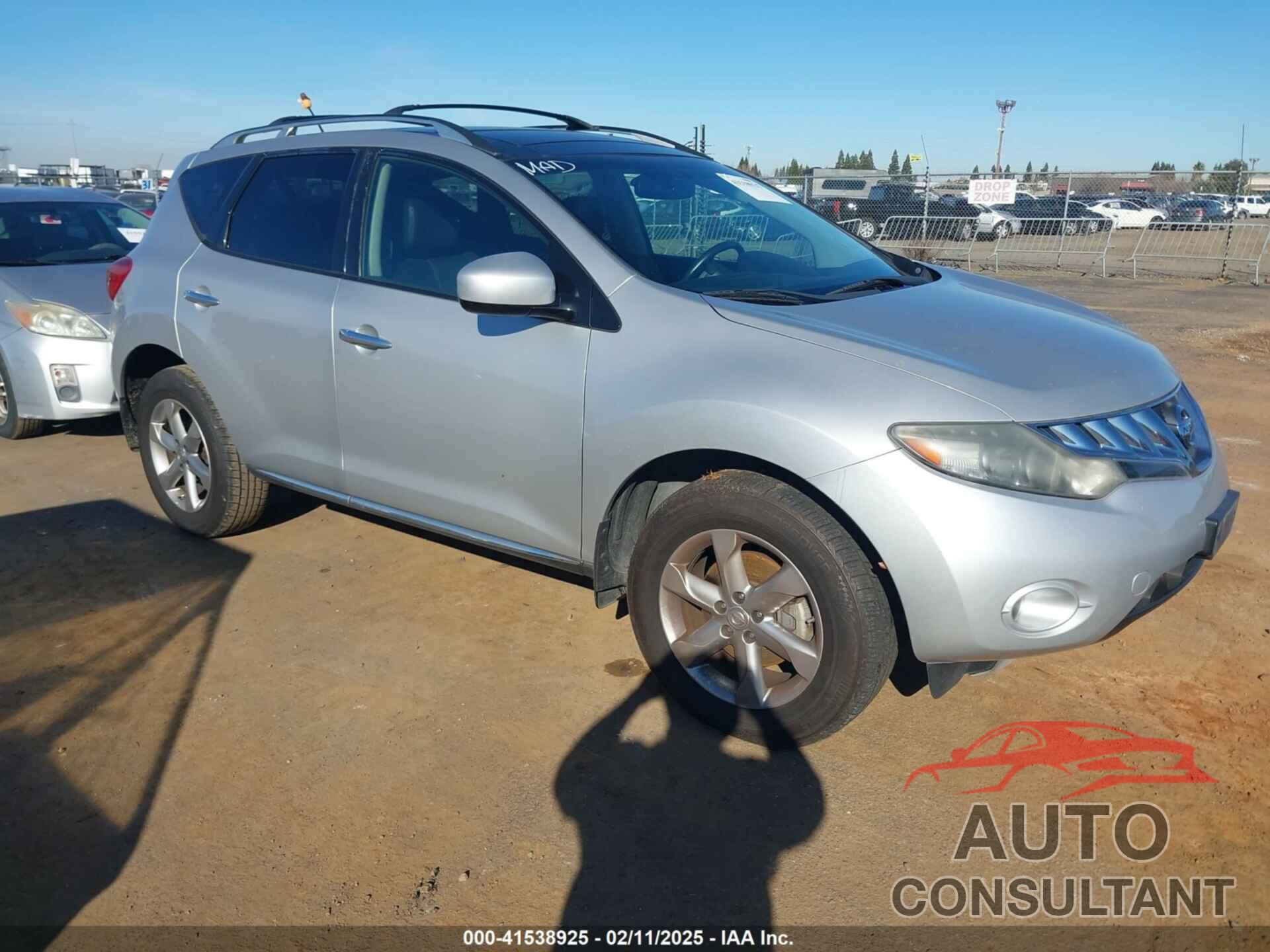 NISSAN MURANO 2009 - JN8AZ18W69W207290