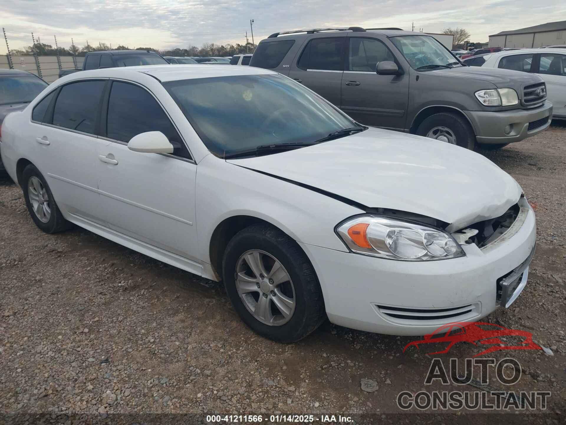 CHEVROLET IMPALA 2012 - 2G1WA5E39C1168101