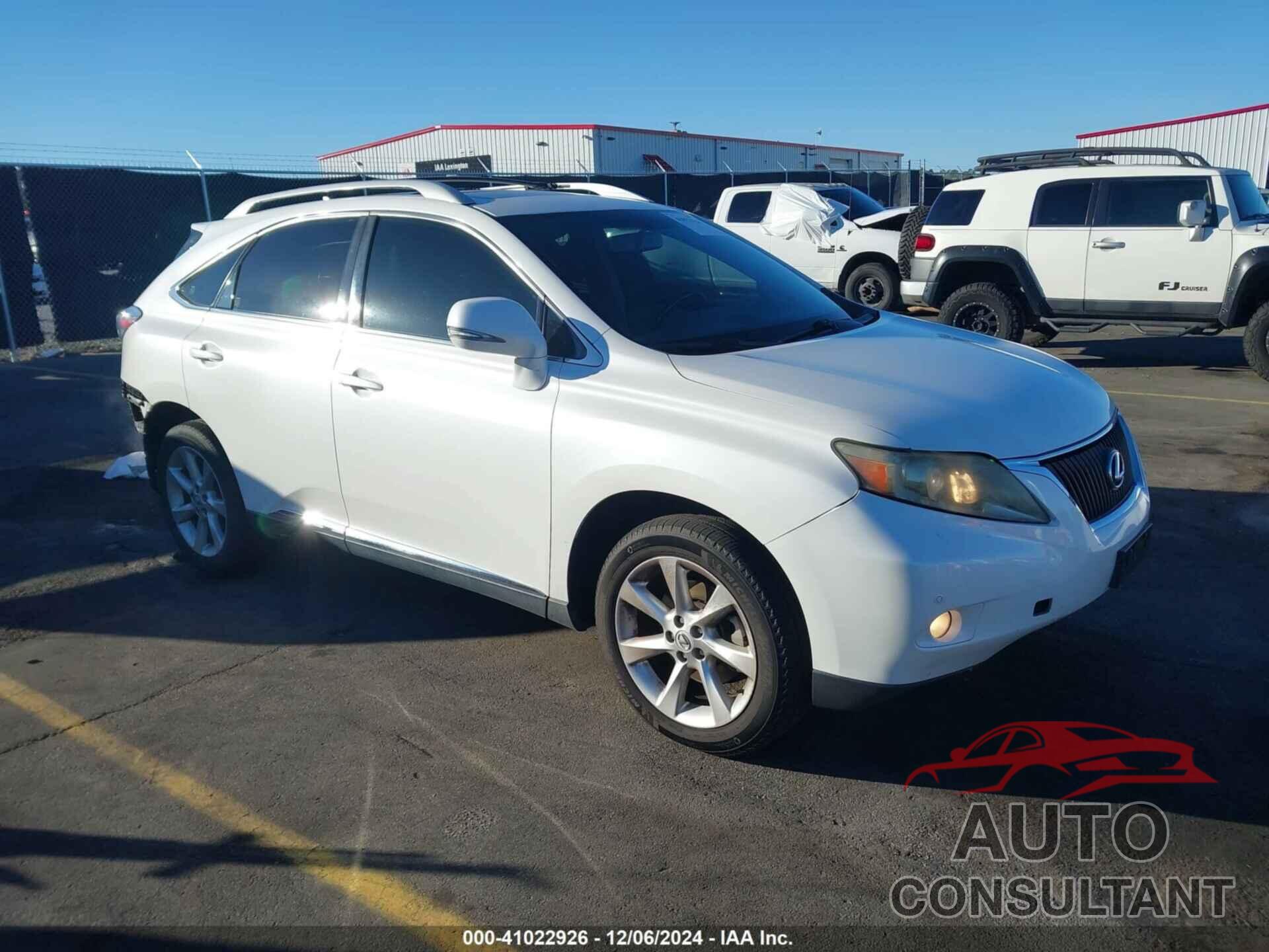 LEXUS RX 350 2011 - JTJZK1BA7B2004645