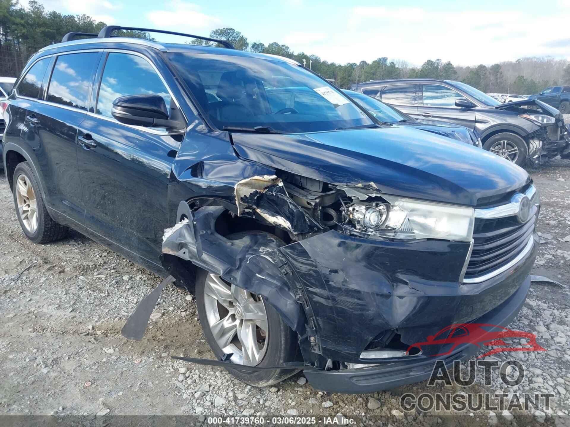 TOYOTA HIGHLANDER 2014 - 5TDYKRFH8ES036666