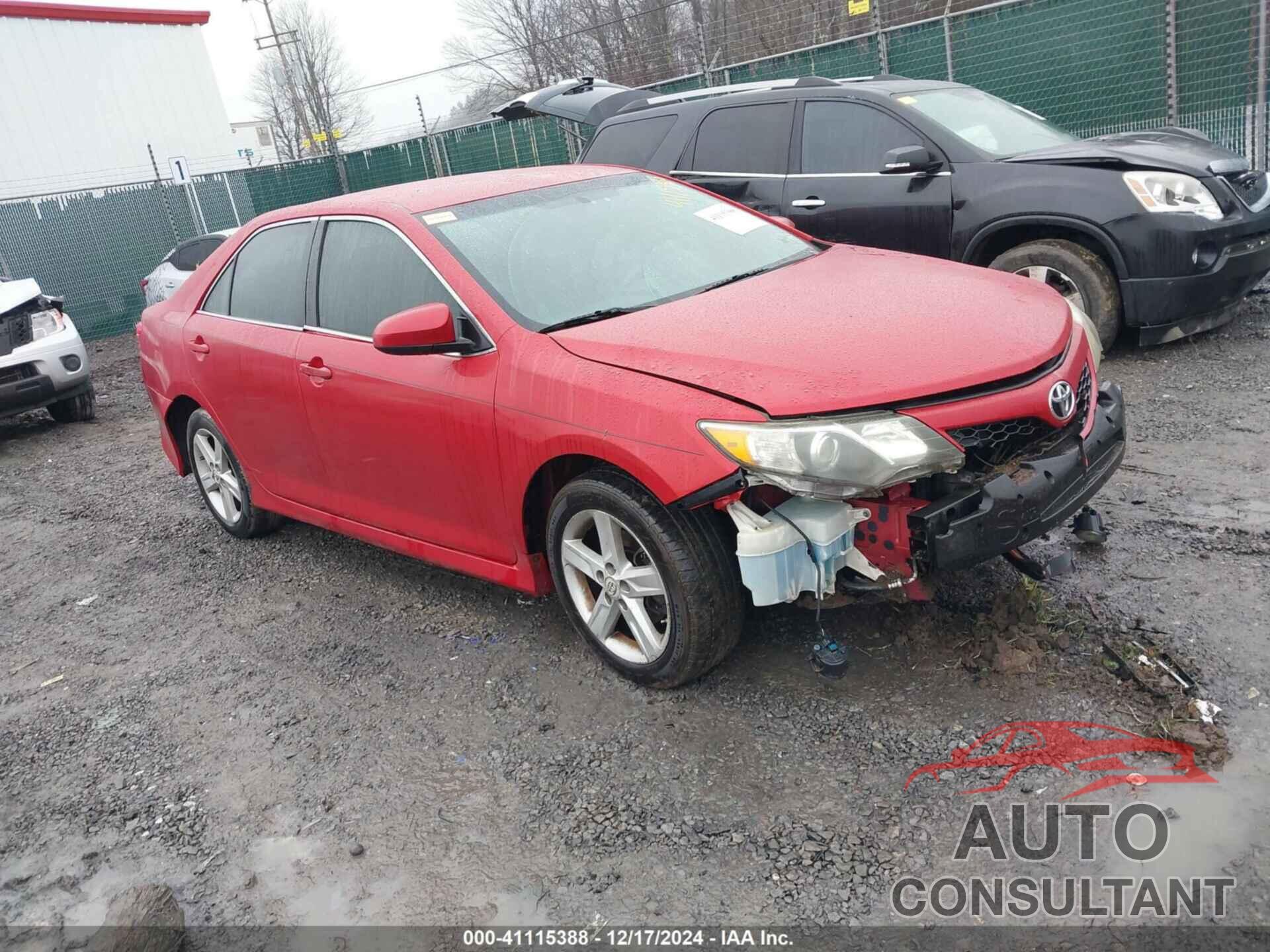 TOYOTA CAMRY 2012 - 4T1BF1FK8CU581763