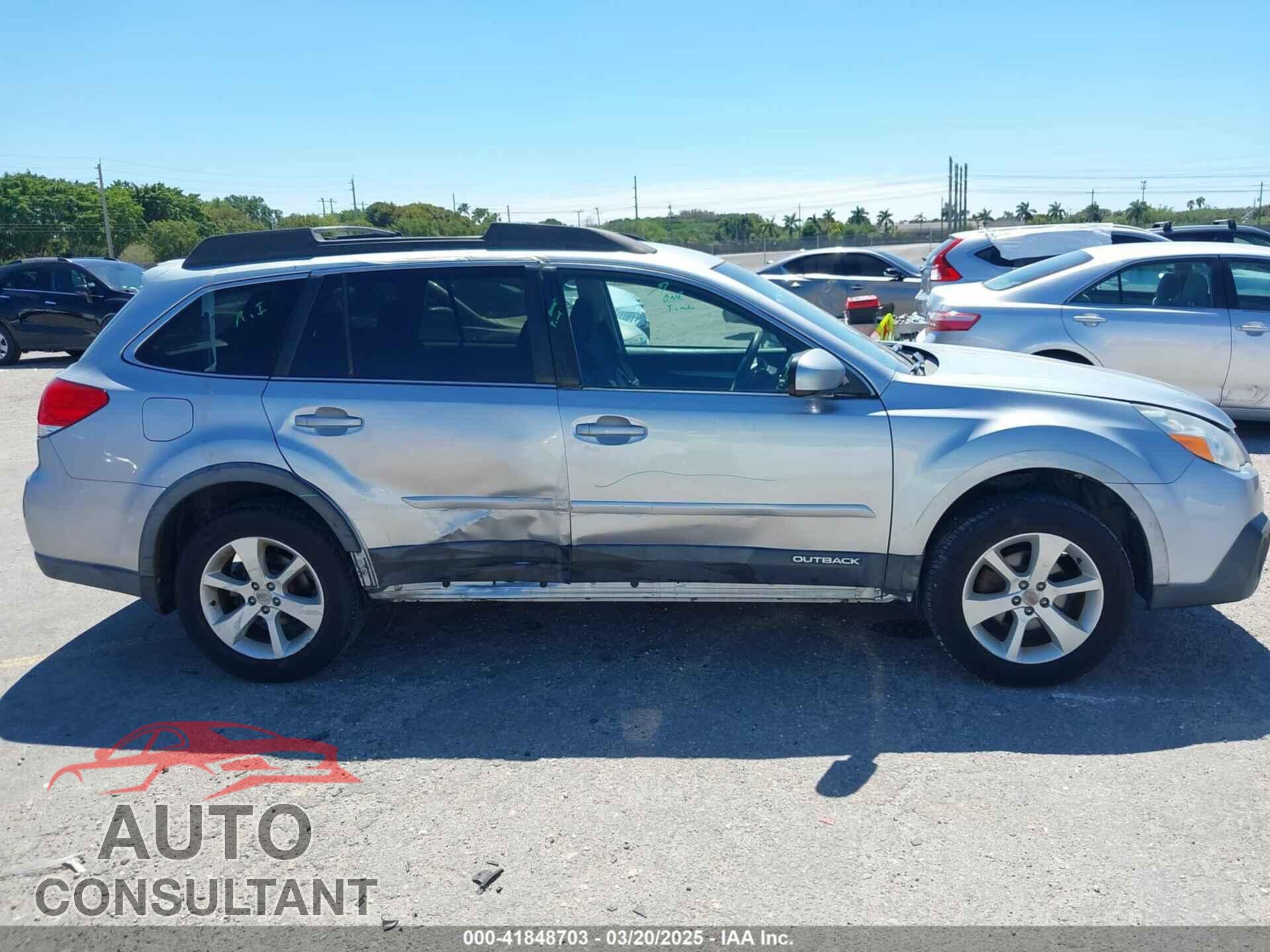 SUBARU OUTBACK 2014 - 4S4BRBCC8E3280123