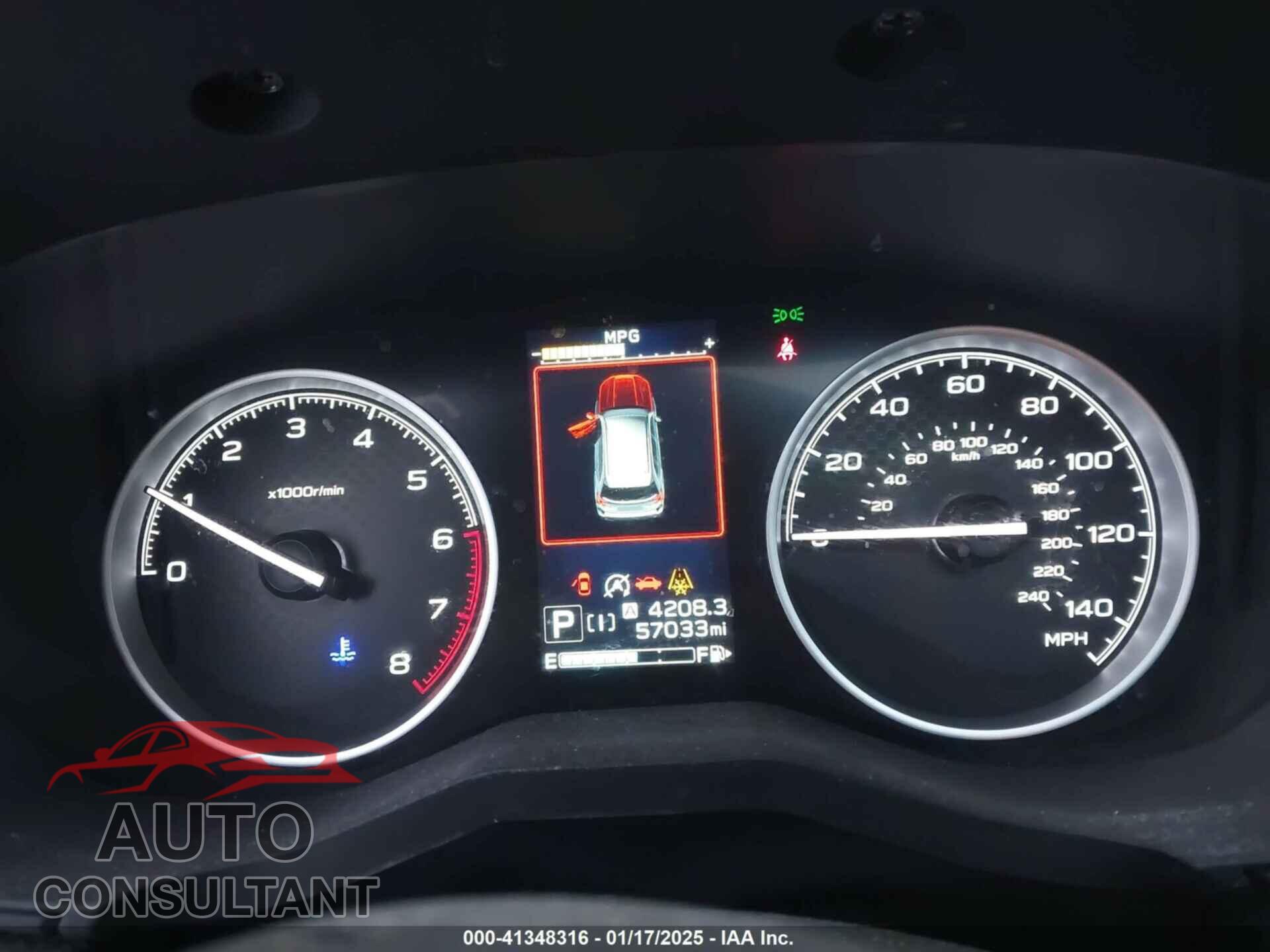 SUBARU FORESTER 2019 - JF2SKAEC8KH580082