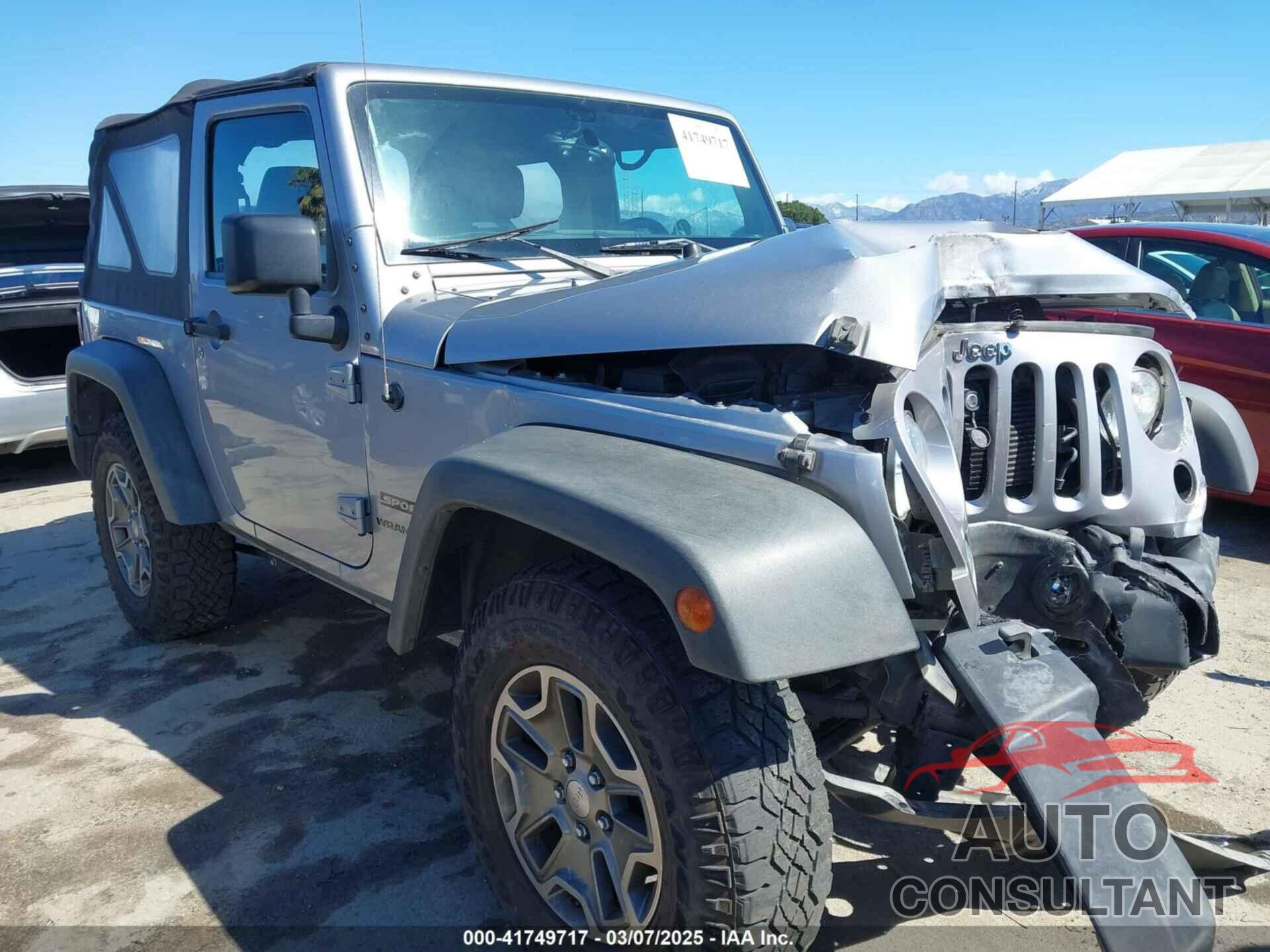 JEEP WRANGLER 2016 - 1C4AJWAG8GL151872
