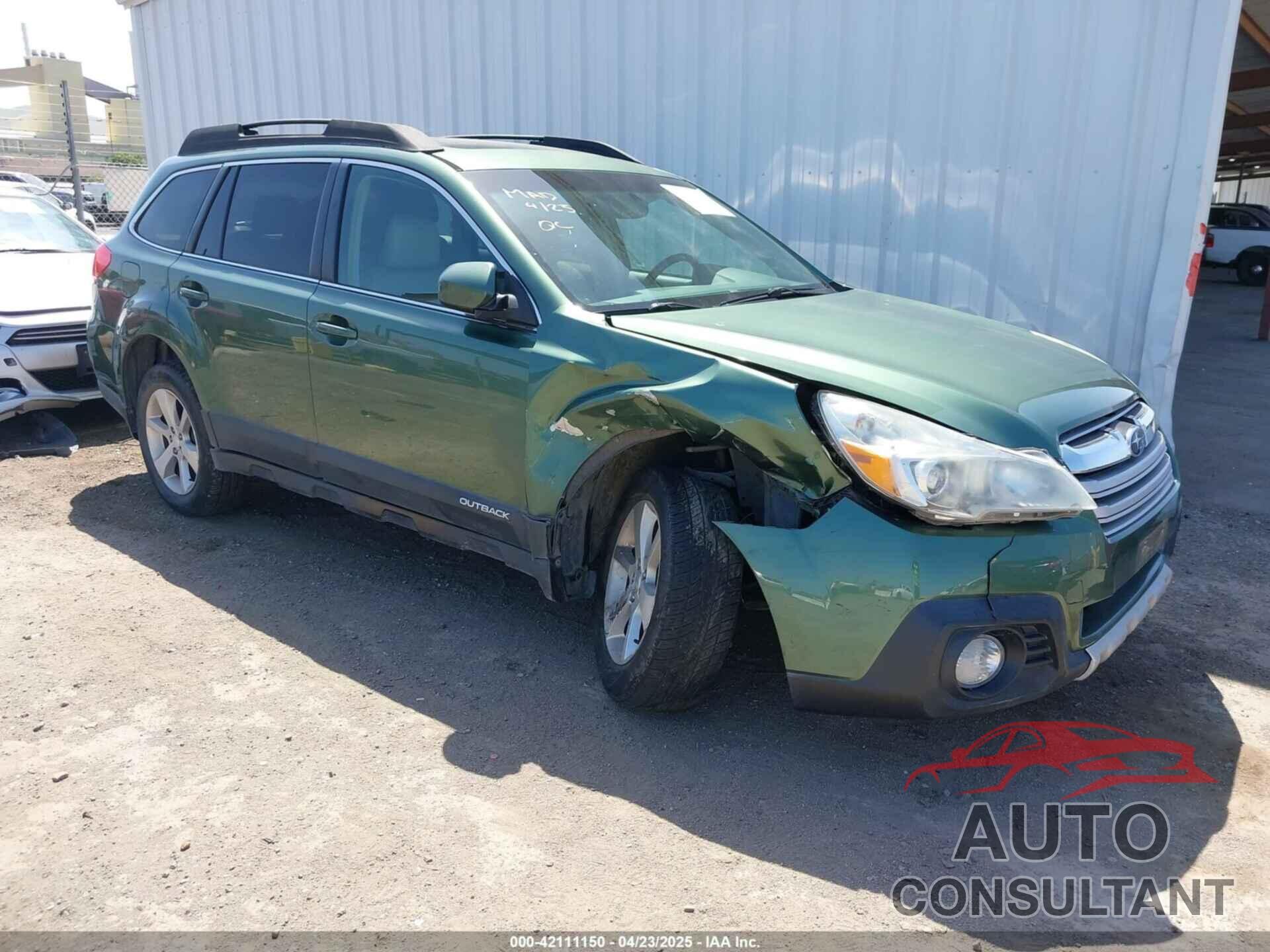 SUBARU OUTBACK 2013 - 4S4BRBKC2D3227093