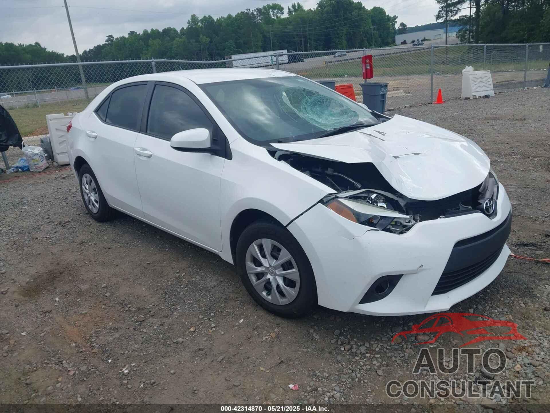 TOYOTA COROLLA 2015 - 2T1BURHE1FC361656