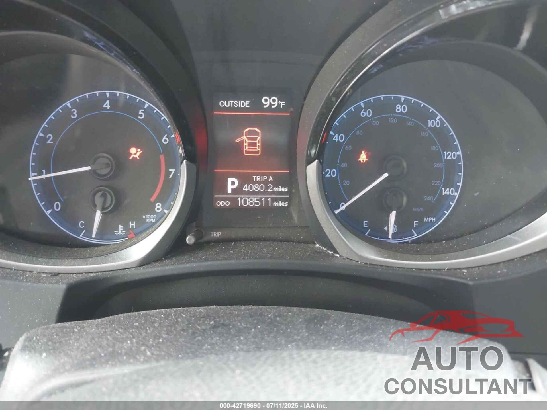 TOYOTA COROLLA 2016 - 5YFBURHE8GP538270