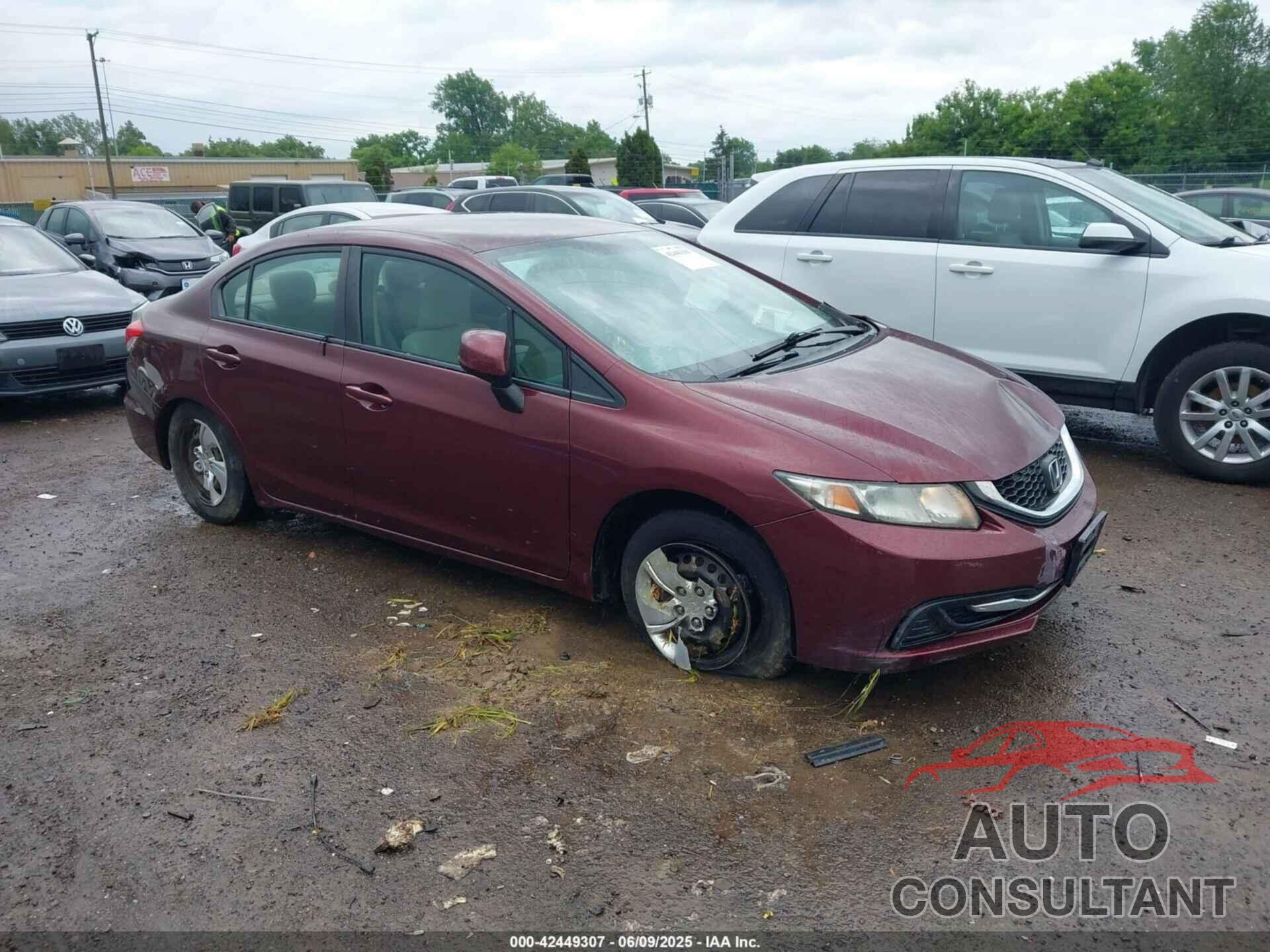HONDA CIVIC 2013 - 19XFB2F54DE047080
