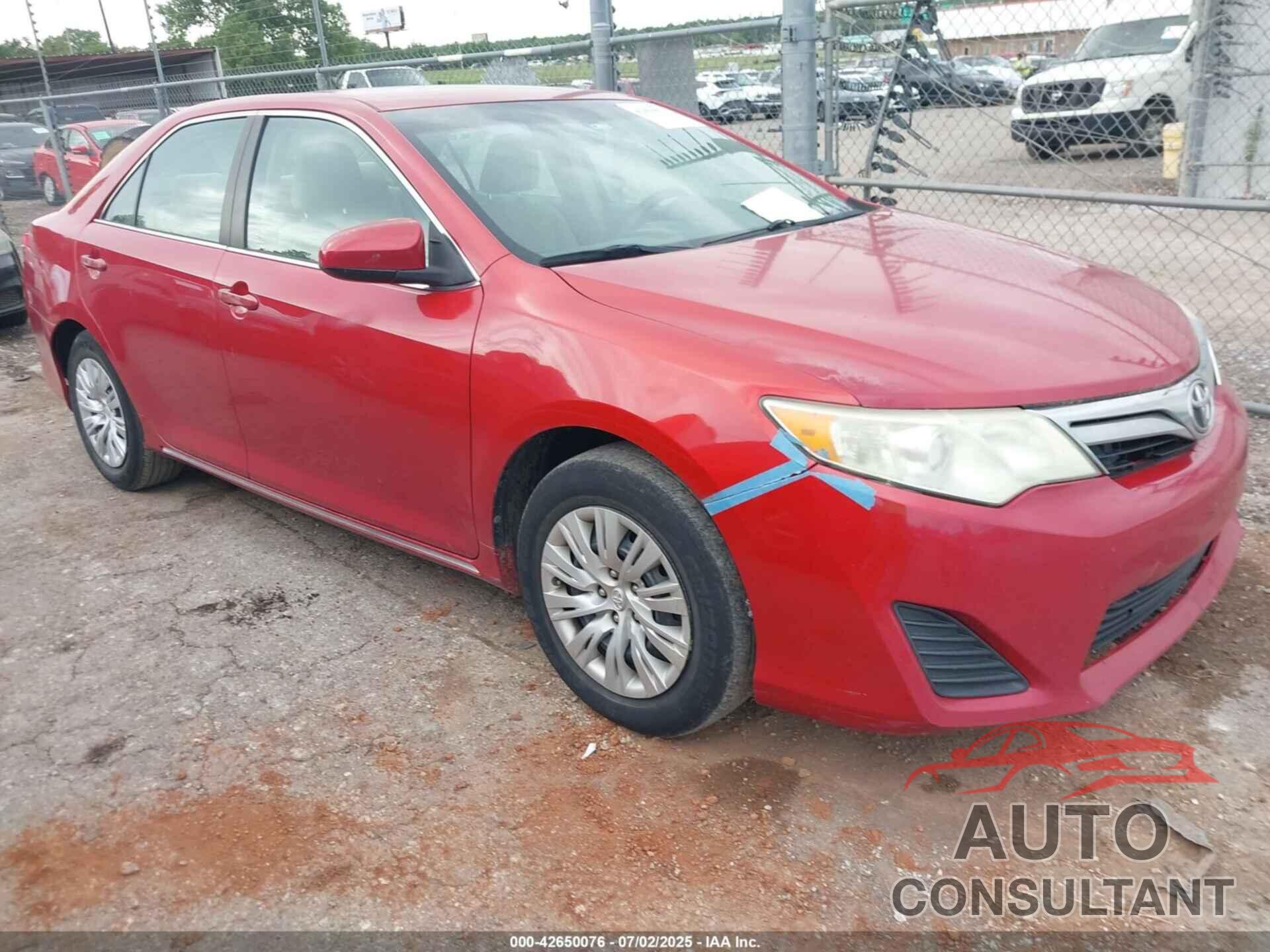 TOYOTA CAMRY 2012 - 4T4BF1FK2CR199850
