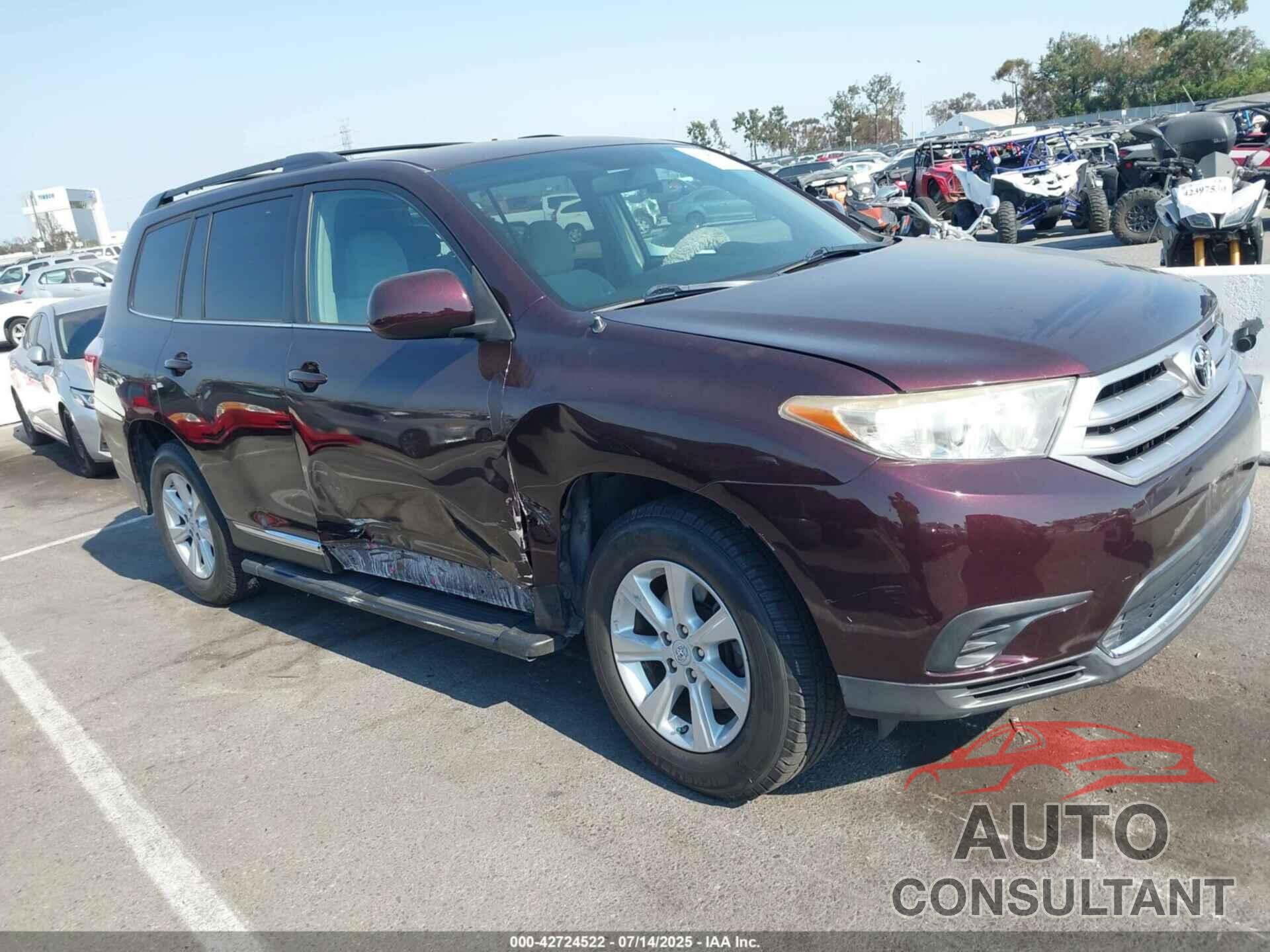 TOYOTA HIGHLANDER 2011 - 5TDZA3EH7BS014868