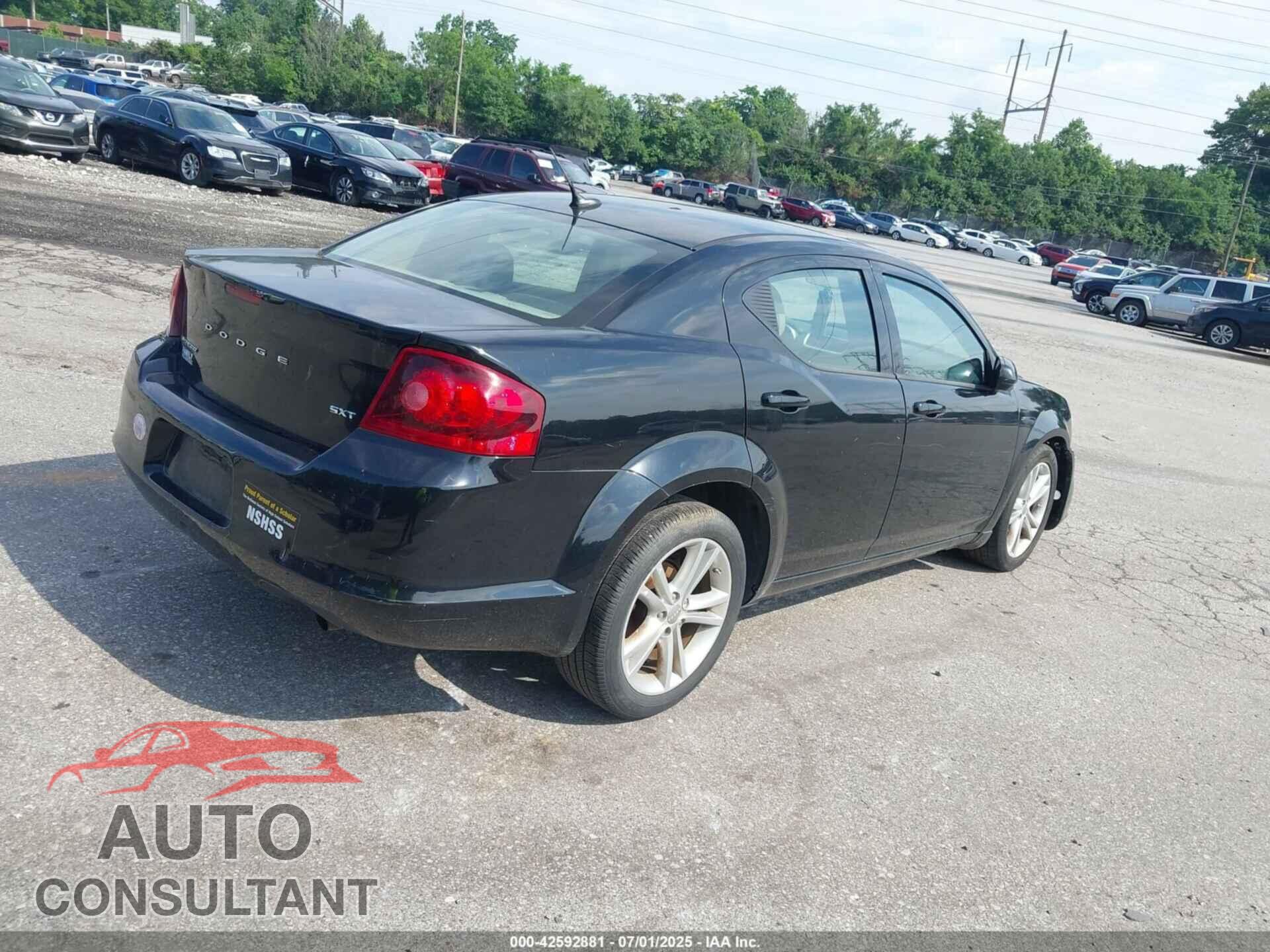 DODGE AVENGER 2013 - 1C3CDZCB7DN650959