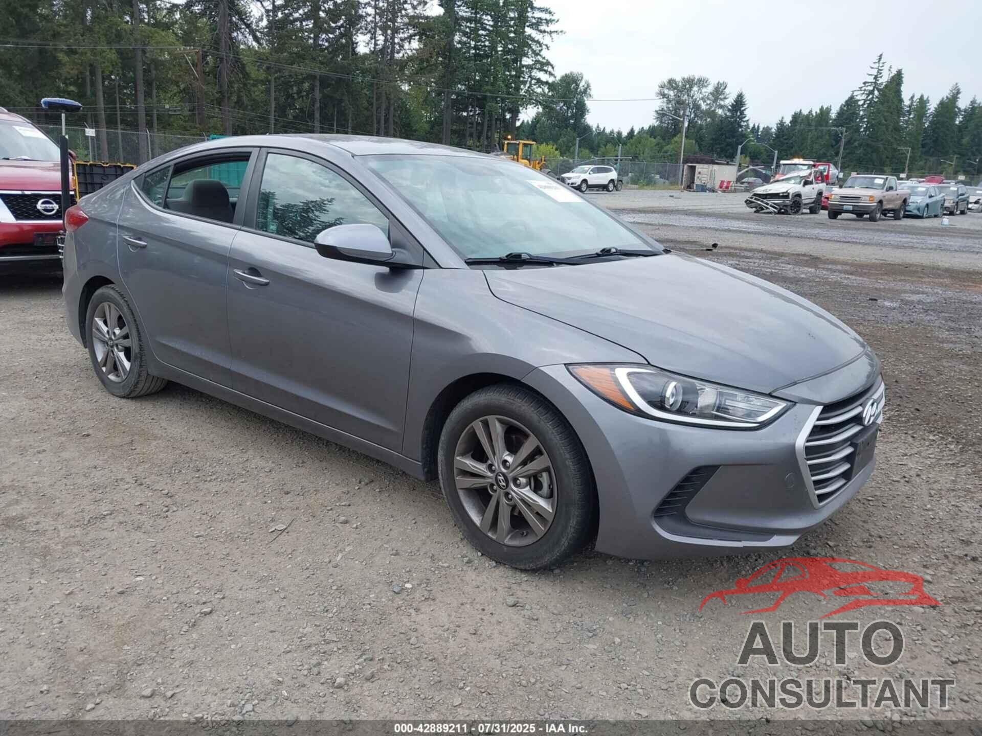 HYUNDAI ELANTRA 2017 - KMHD84LF5HU169982