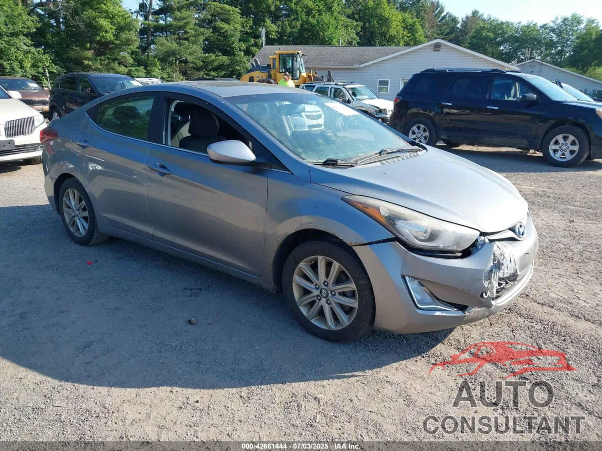 HYUNDAI ELANTRA 2015 - KMHDH4AEXFU297576