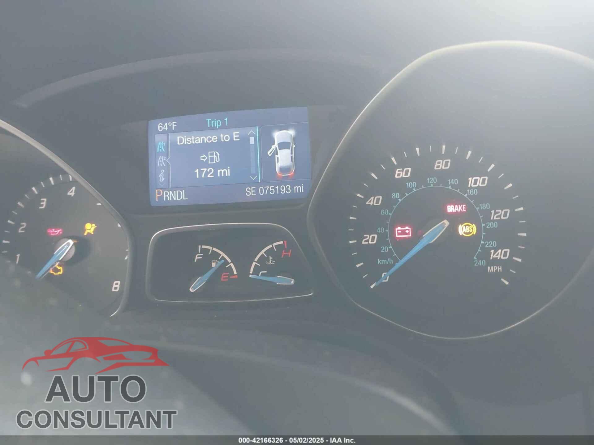 FORD FOCUS 2014 - 1FADP3F24EL396372