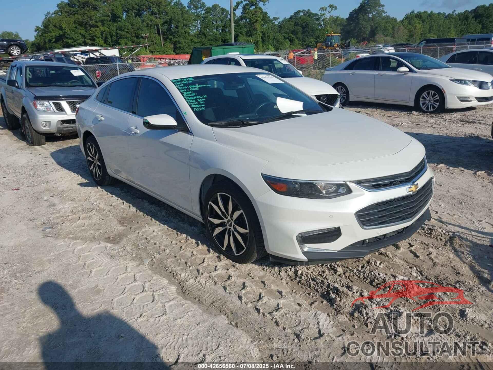 CHEVROLET MALIBU 2016 - 1G1ZE5ST4GF200991
