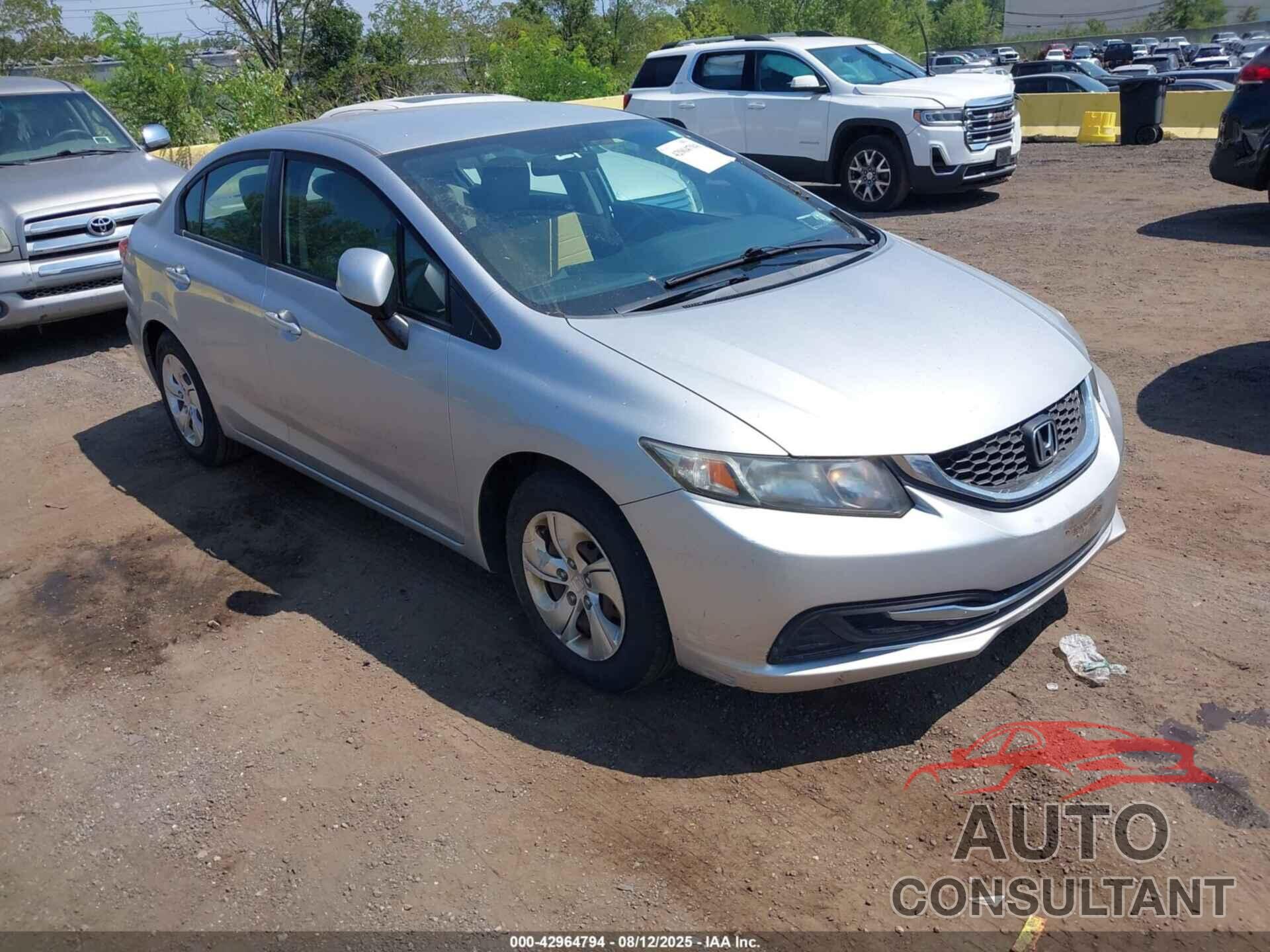 HONDA CIVIC 2013 - 2HGFB2F53DH544238