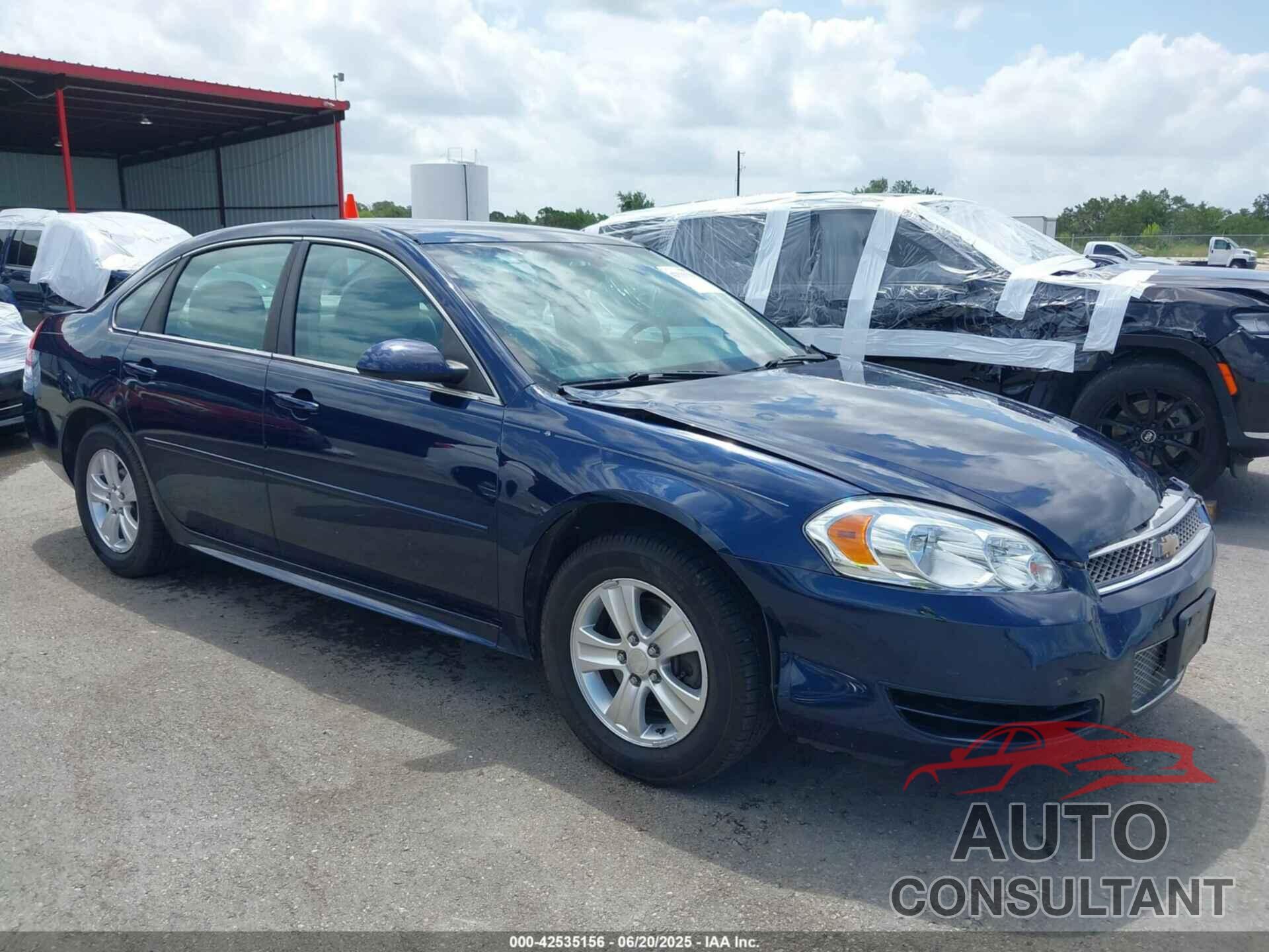 CHEVROLET IMPALA 2012 - 2G1WA5E3XC1187904