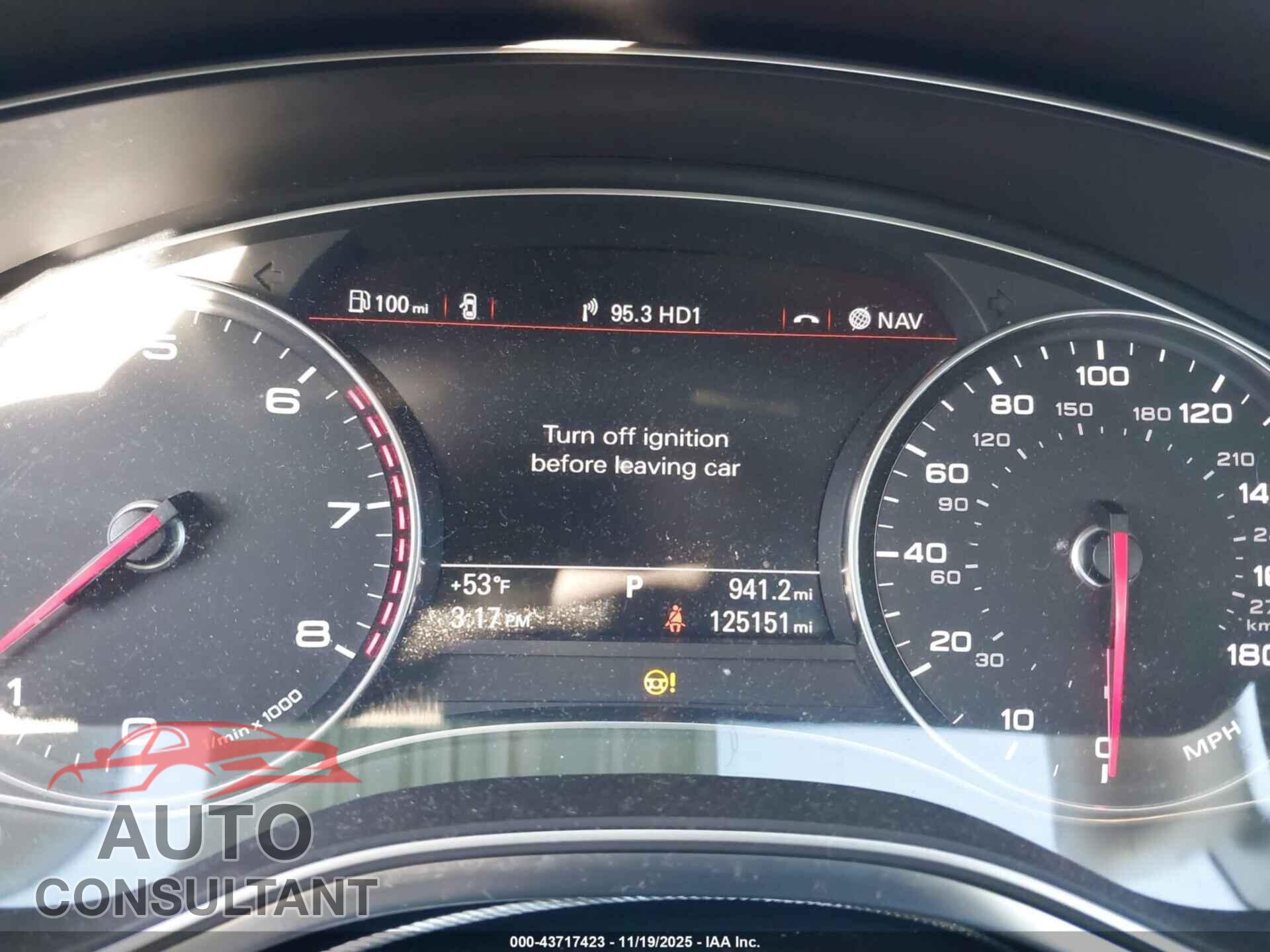 AUDI A6 2015 - WAUGFAFC2FN009103