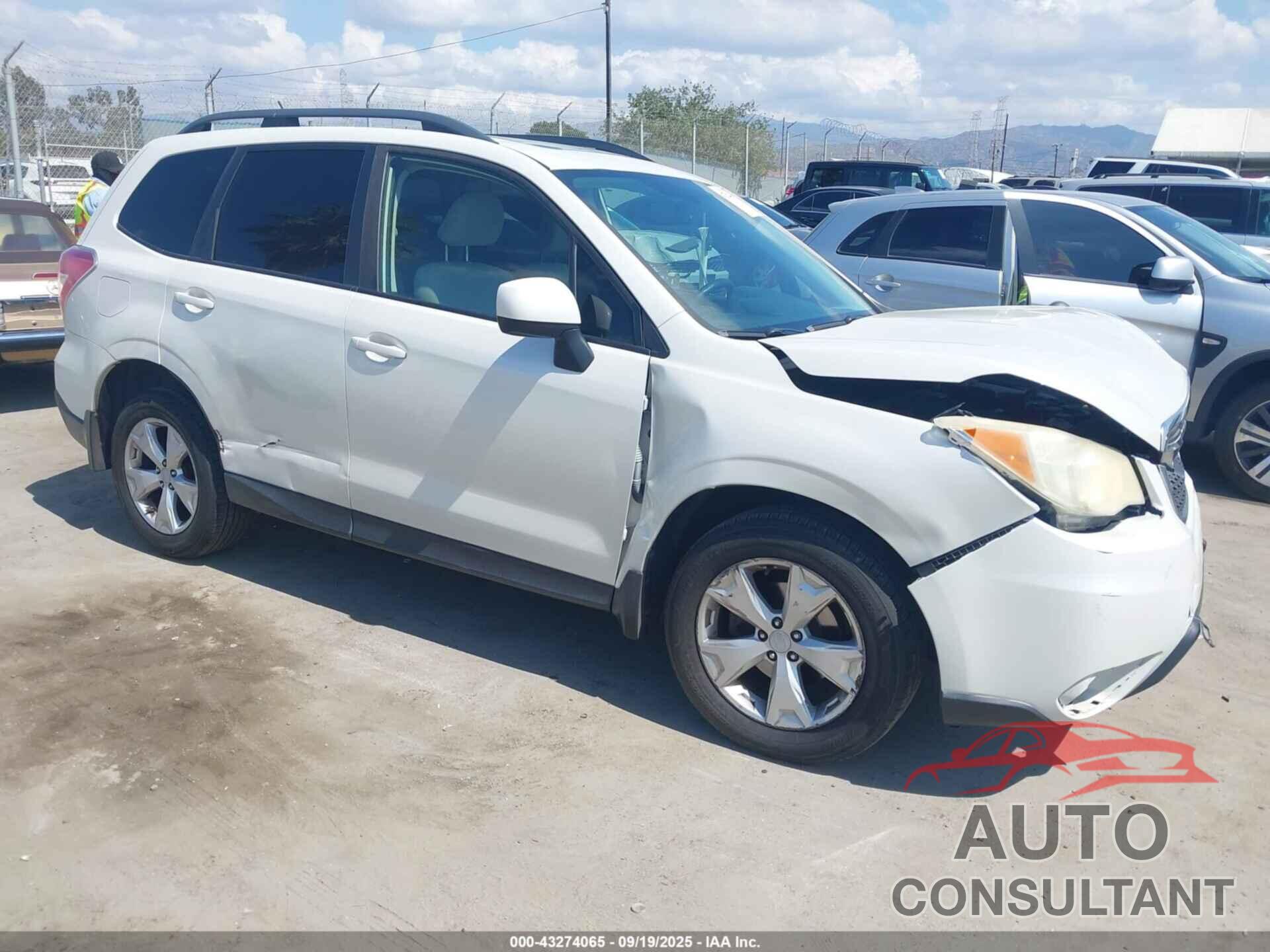 SUBARU FORESTER 2015 - JF2SJADC8FH409729