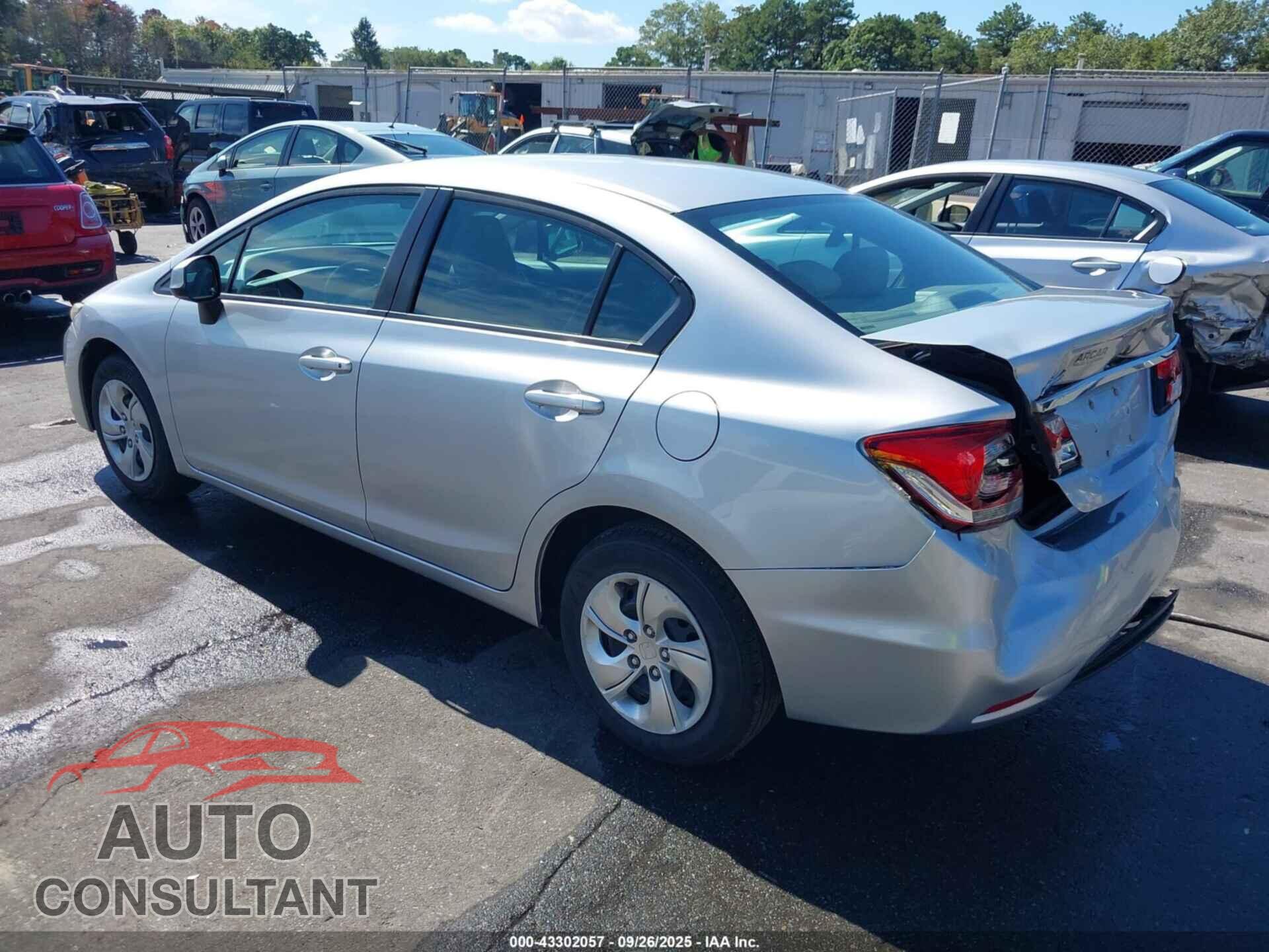 HONDA CIVIC 2013 - 19XFB2F57DE254675