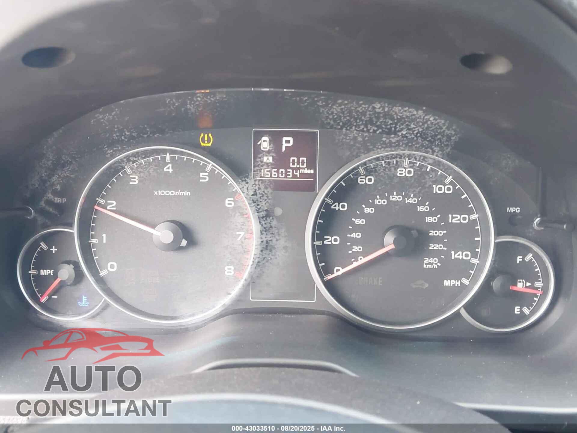 SUBARU OUTBACK 2013 - 4S4BRBBC8D3320622