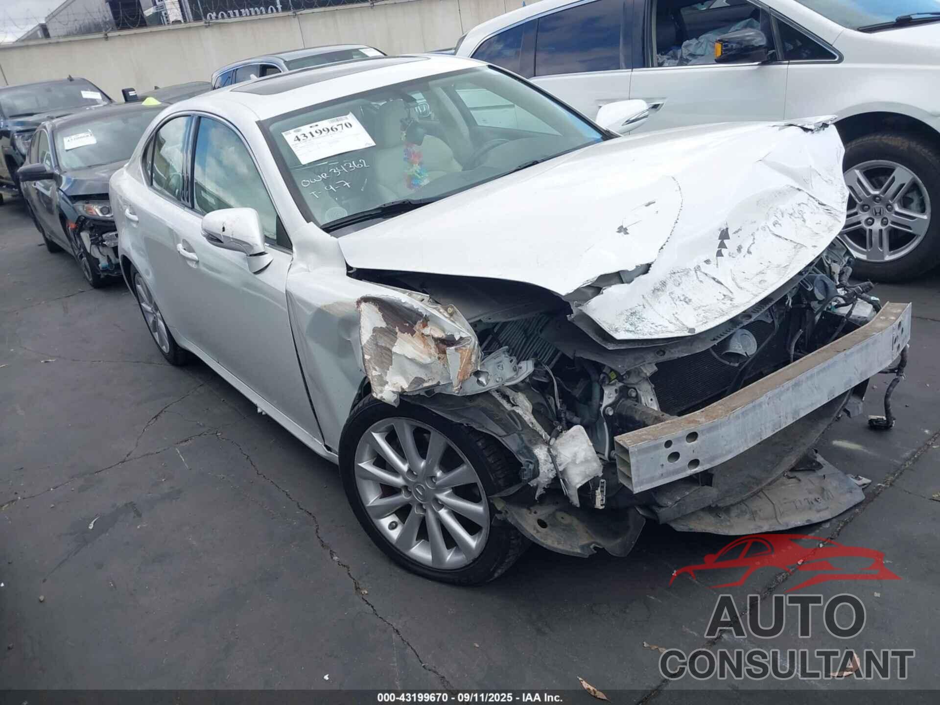 LEXUS IS 250 2009 - JTHBK262695104501
