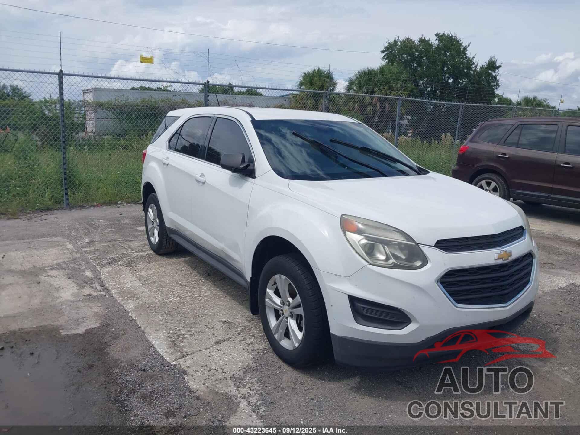 CHEVROLET EQUINOX 2016 - 2GNALBEK7G1180052