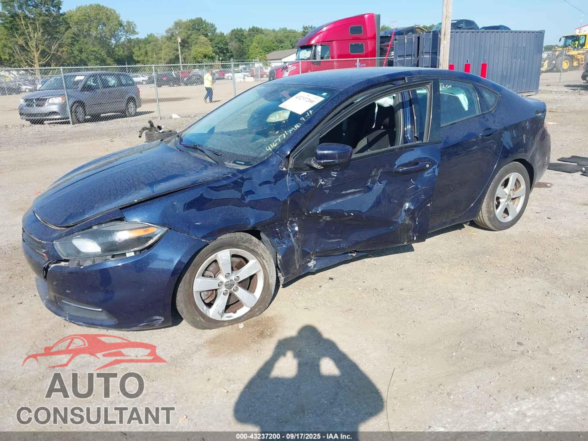 DODGE DART 2015 - 1C3CDFBB8FD174648