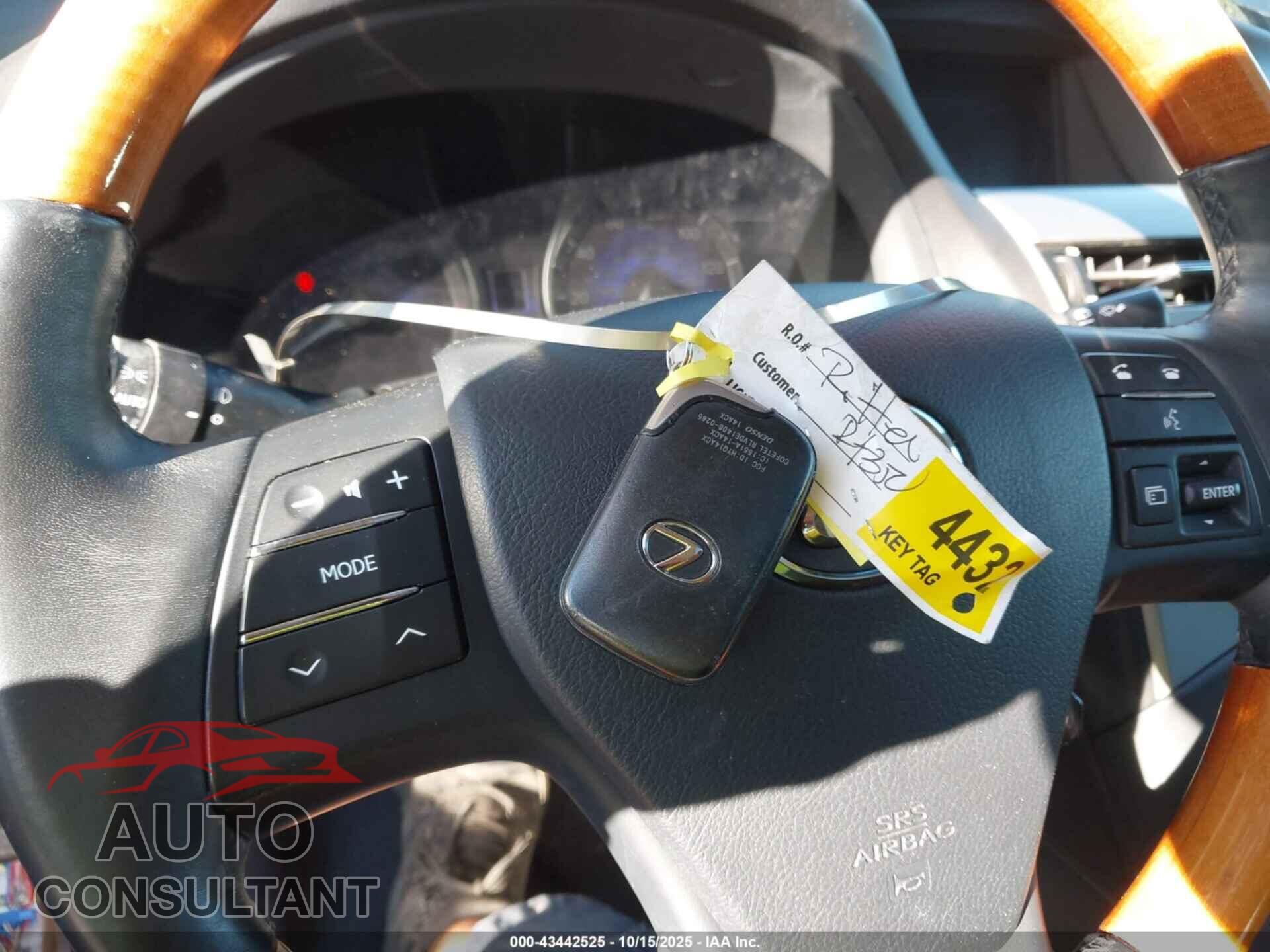 LEXUS RX 350 2010 - 2T2BK1BA8AC061663
