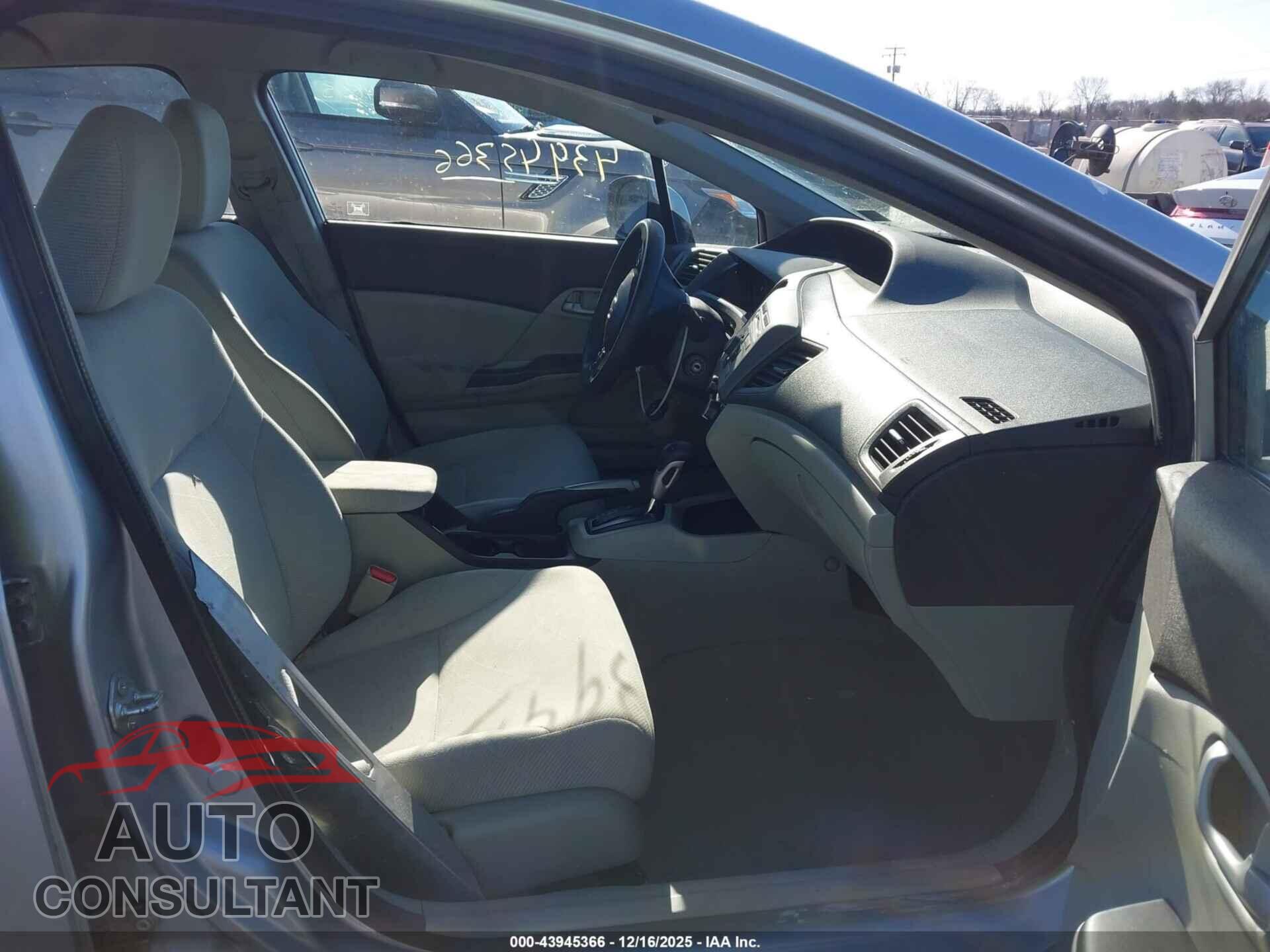 HONDA CIVIC 2012 - 19XFB2F55CE077834