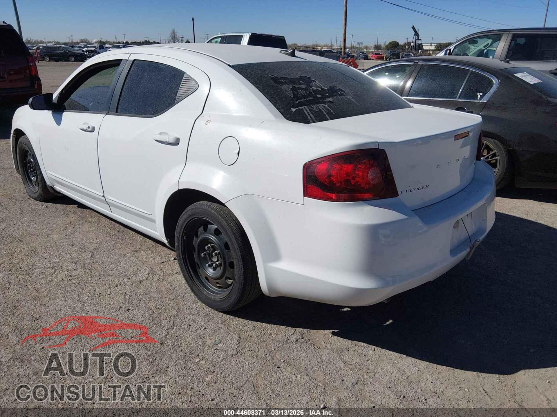 DODGE AVENGER 2012 - 1C3CDZAG4CN327675
