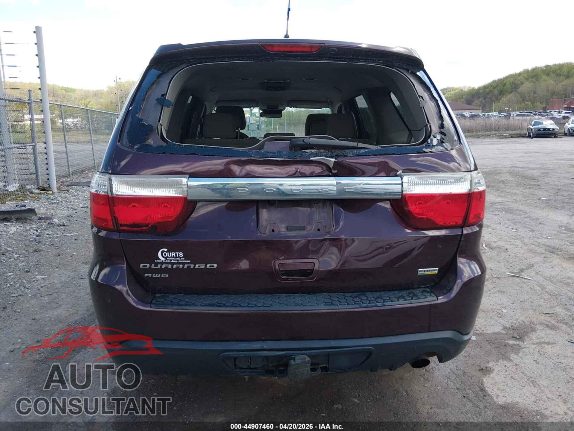 DODGE DURANGO 2012 - 1C4RDJAG2CC271495