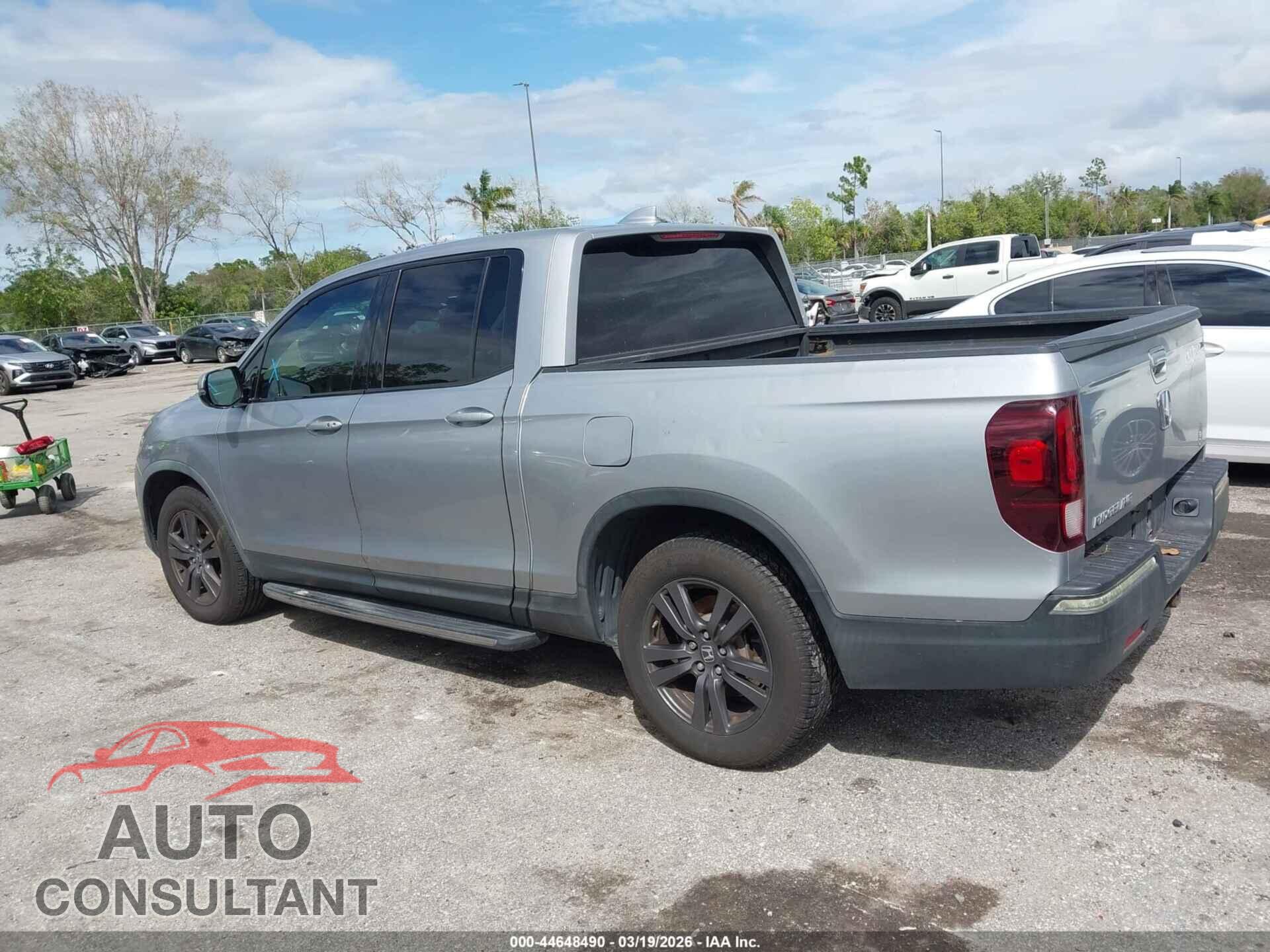 HONDA RIDGELINE 2019 - 5FPYK2F16KB007569