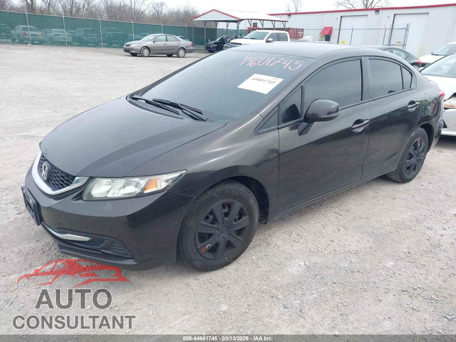 HONDA CIVIC 2013 - 19XFB2F59DE071908