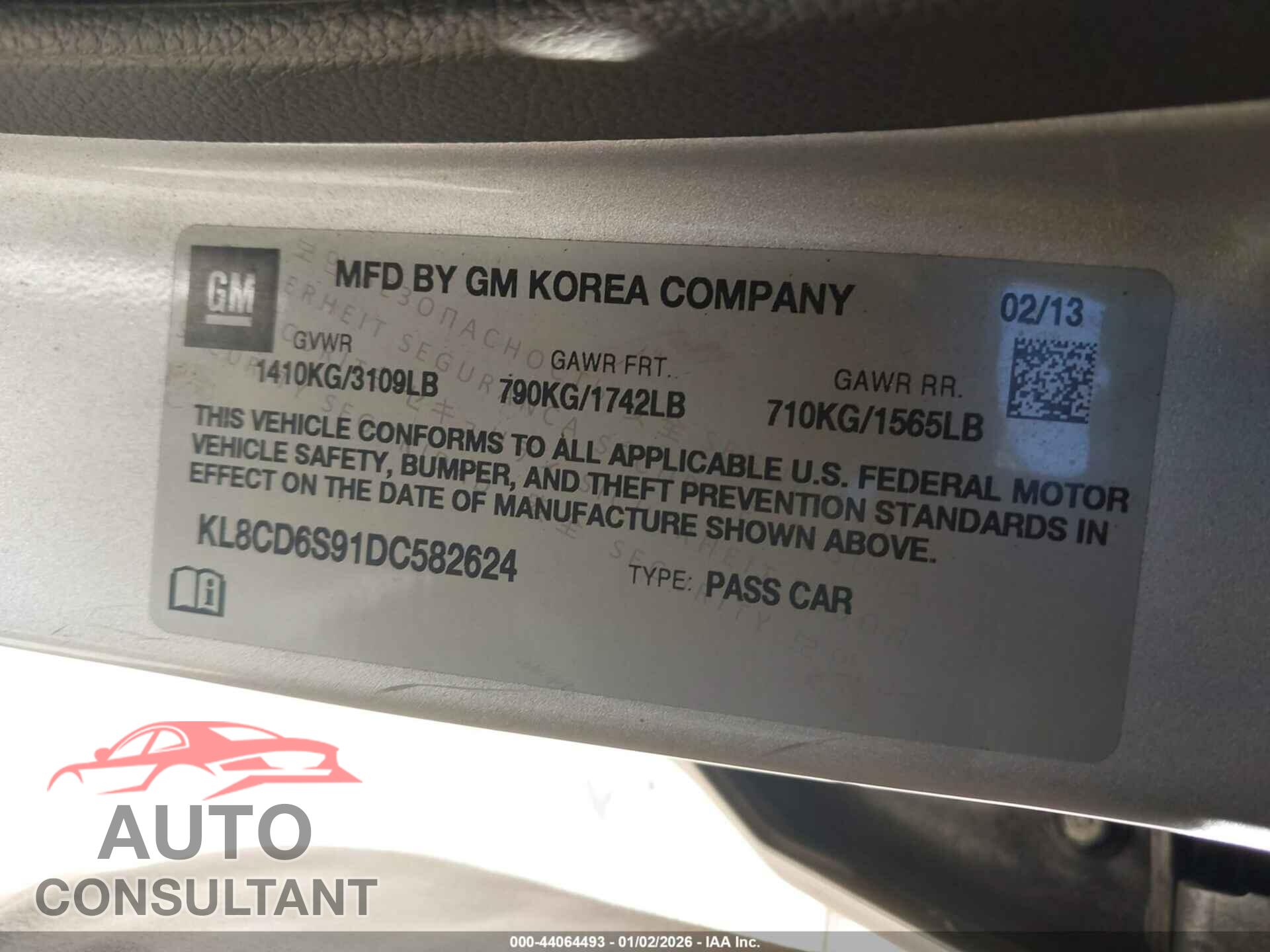 CHEVROLET SPARK 2013 - KL8CD6S91DC582624