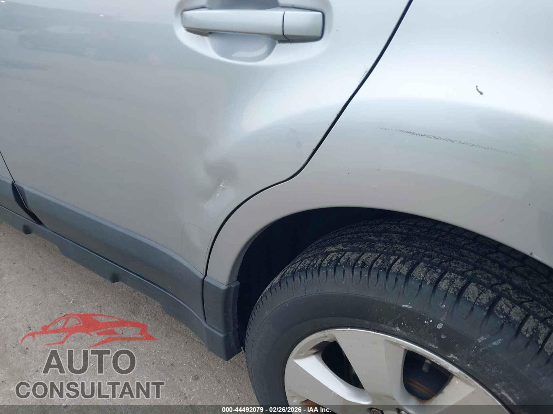 SUBARU OUTBACK 2012 - 4S4BRBCC2C3290675