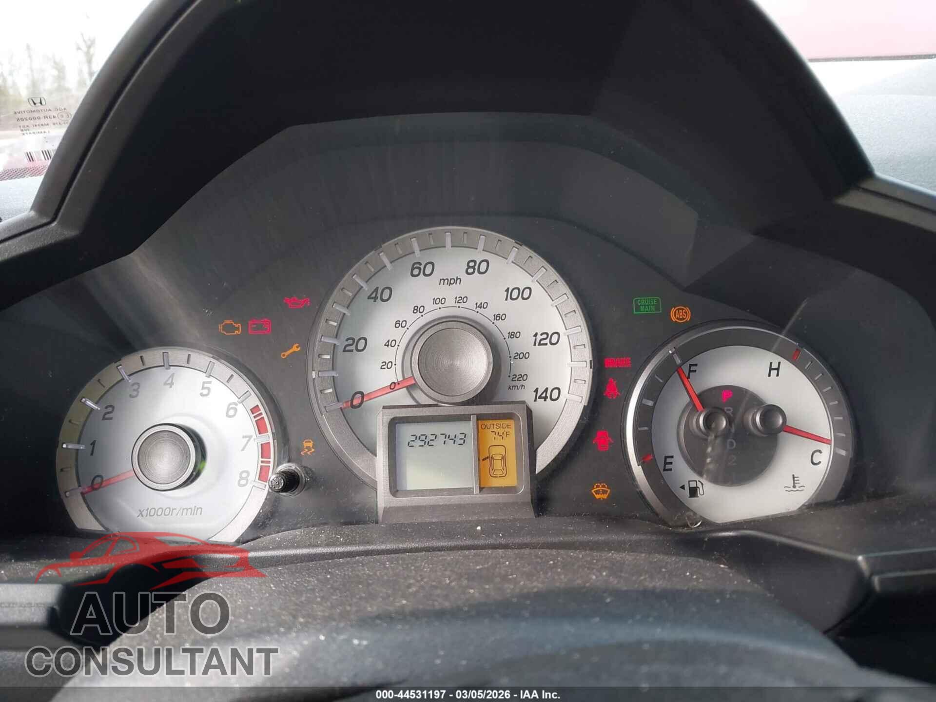 HONDA PILOT 2012 - 5FNYF4H79CB036561
