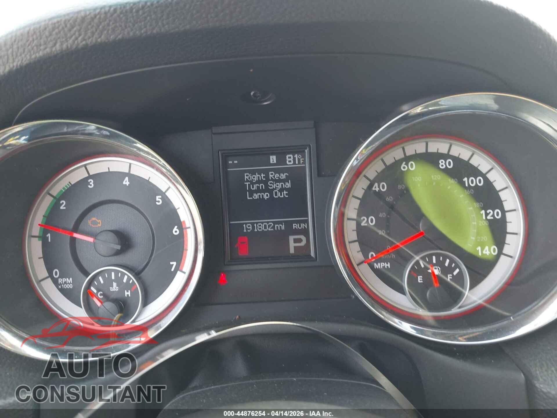 DODGE DURANGO 2012 - 1C4SDHCT7CC144472
