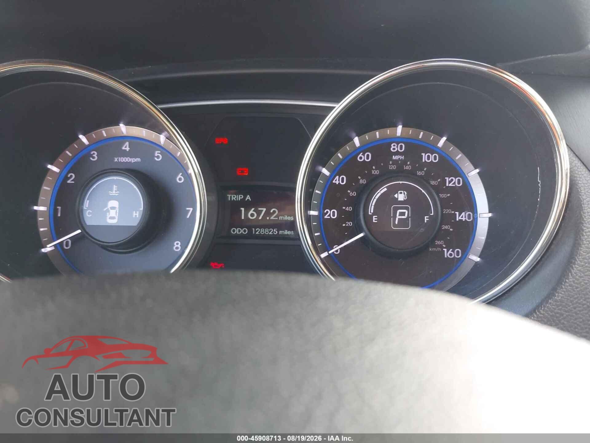 HYUNDAI SONATA 2012 - 5NPEB4AC5CH309521